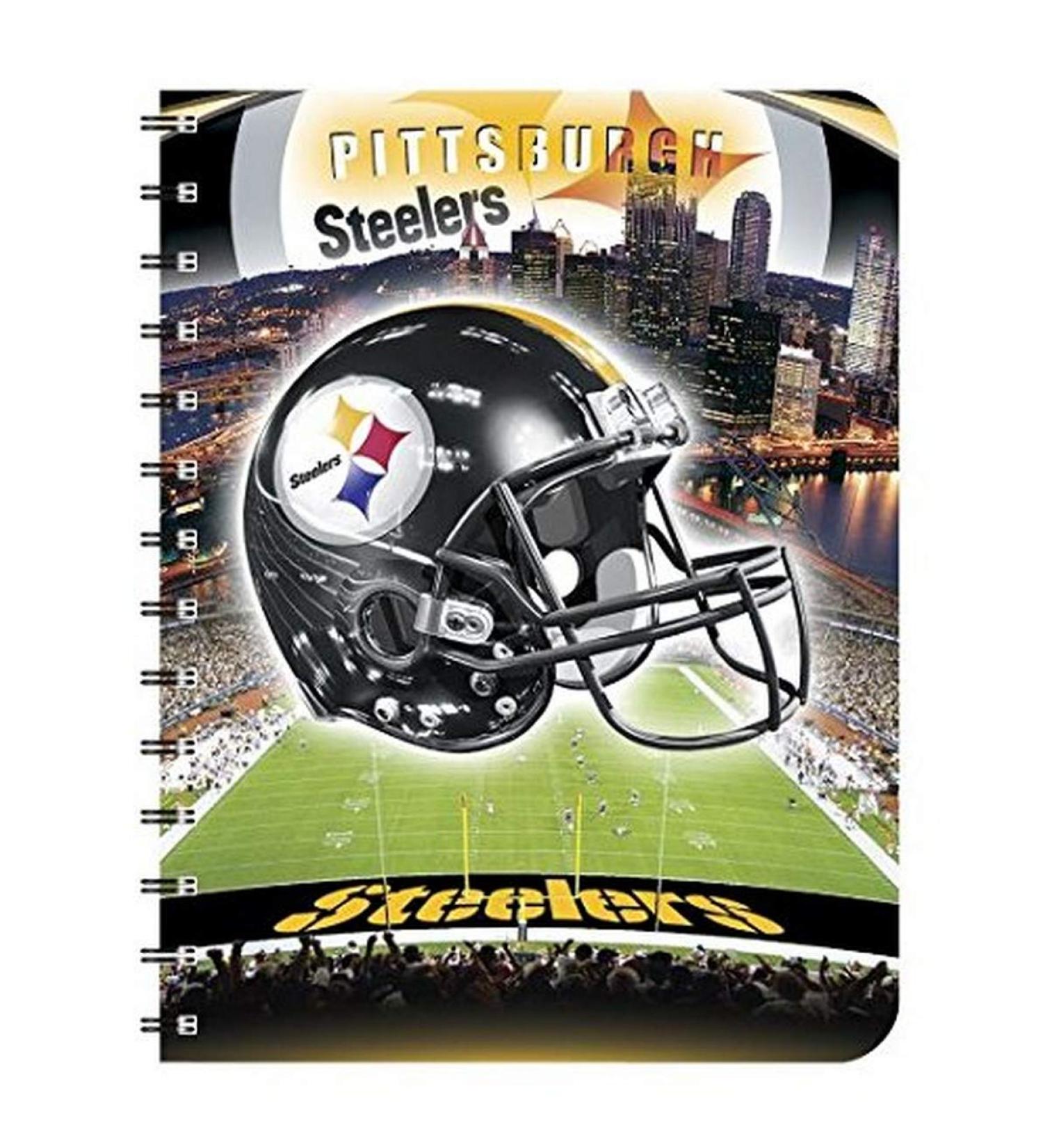 BRAX NFL 3D 60 Sheets 1 Subject Notebook Pittsburgh Steelers