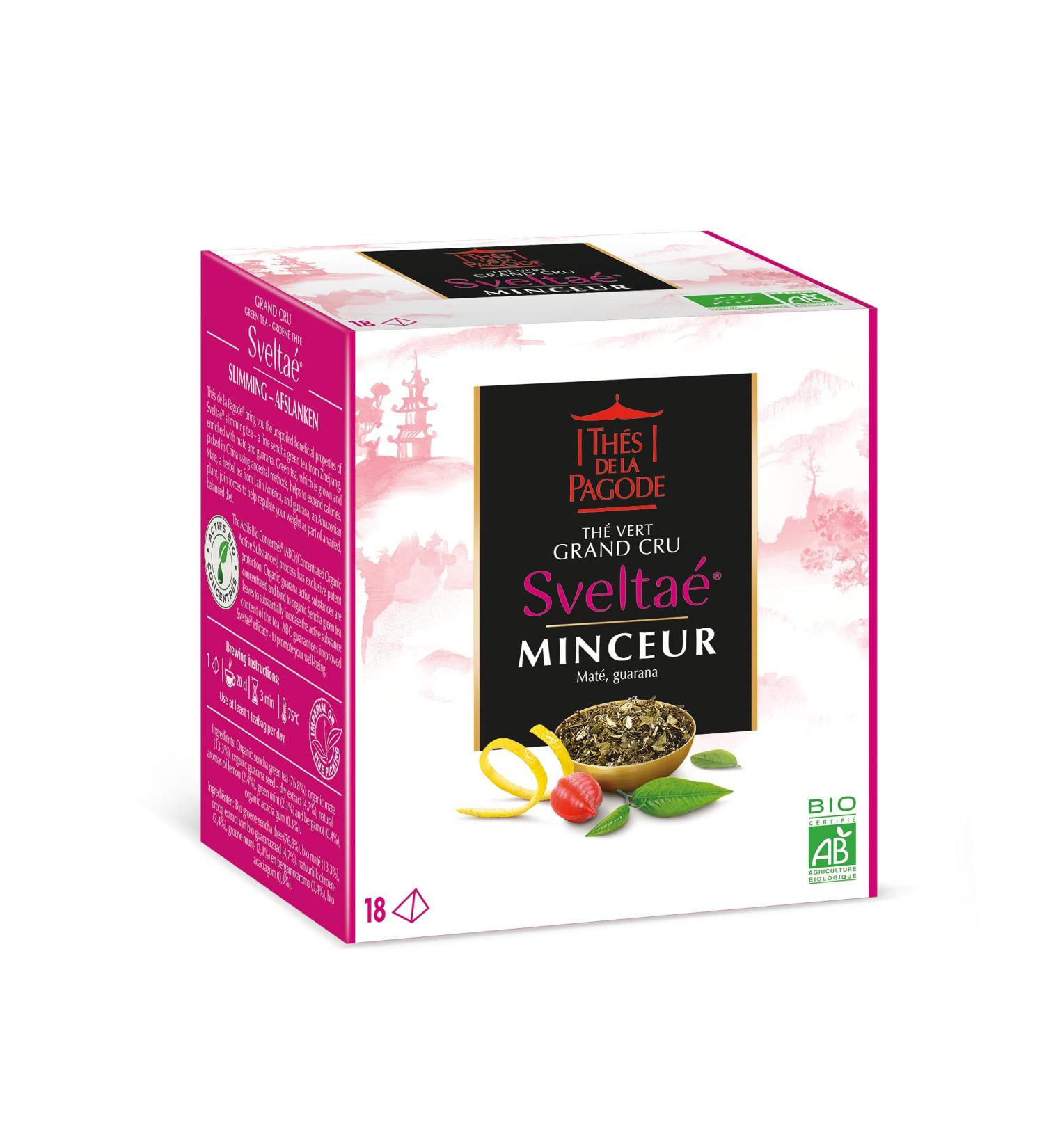  THES DE LA PAGODE Th s de la Pagode - Svelta Tea - Green Tea Mate and Guarana - Organic Slimming Tea - Box of 30 Infuser - 45g - Buy Online on GoSupps.com