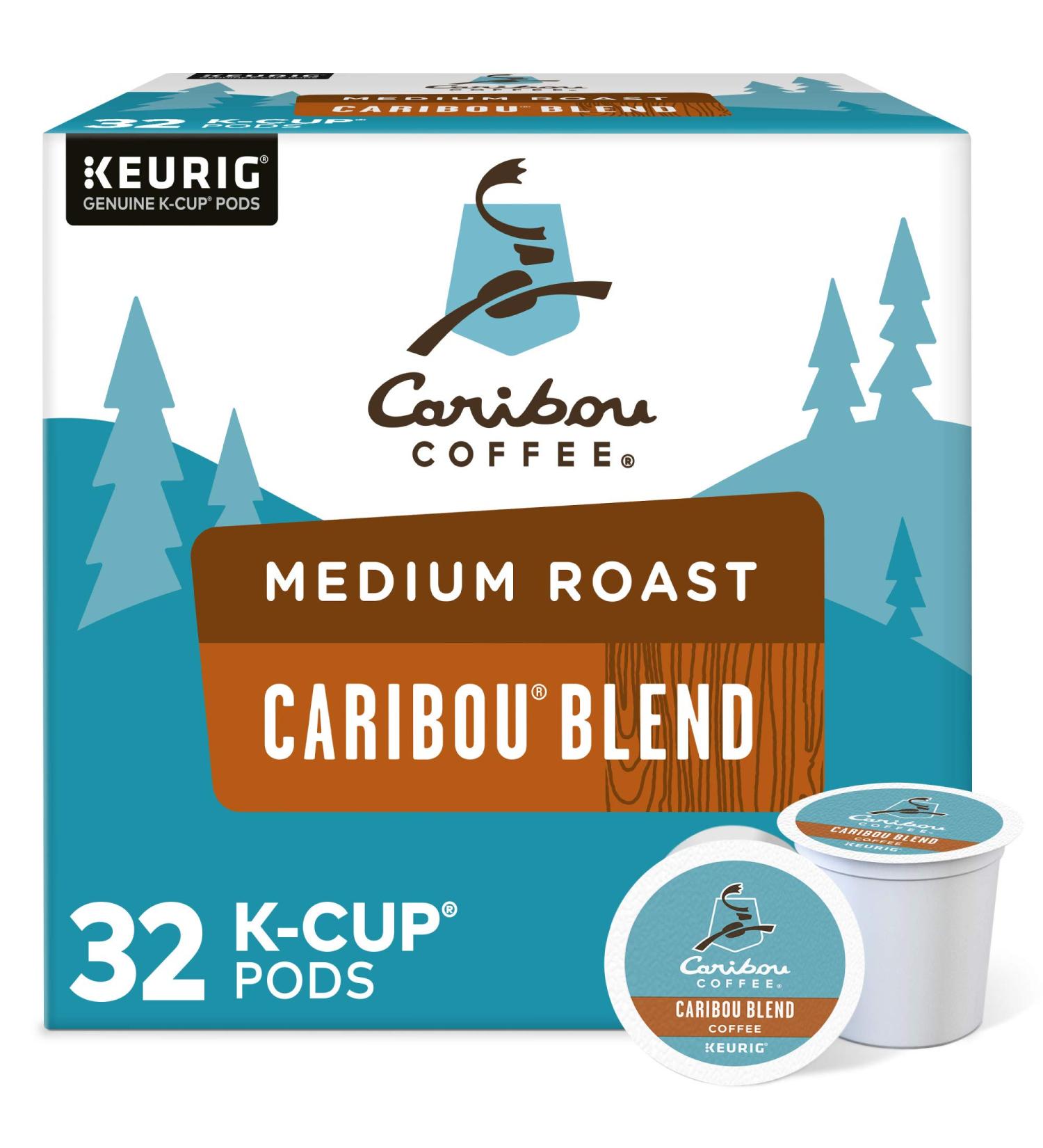 Caribou Coffee Caribou Blend Keurig K-Cup Pods 32 Count - Medium Roast - Buy Online on GoSupps.com