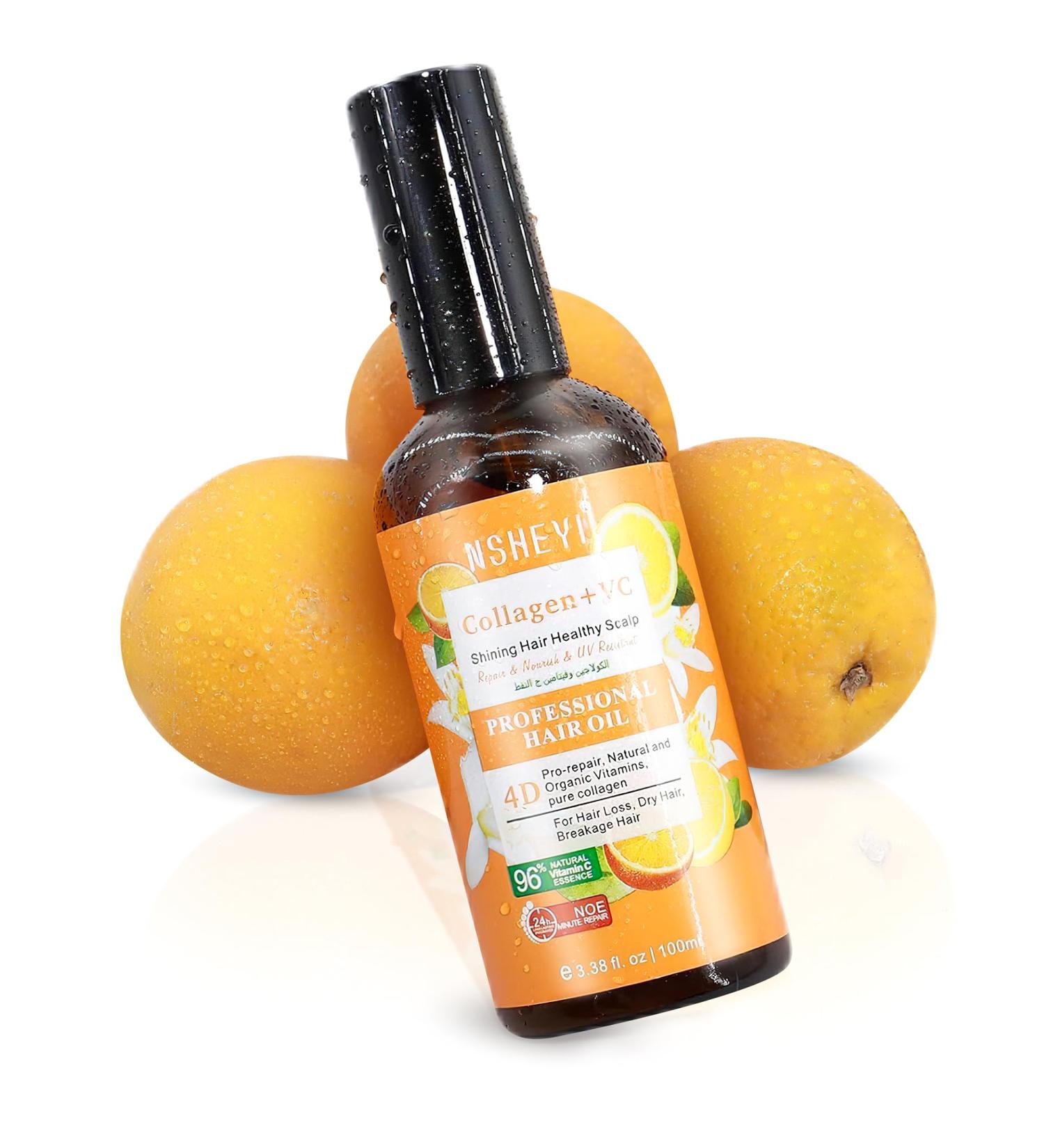 Tangsion Vitamin C Hair Treatment Oil - Deep Moisturizing Serum for Healthier Stronger Hair Adds Shine & Smooths Split Ends 100ML - Buy Online on GoSupps.com