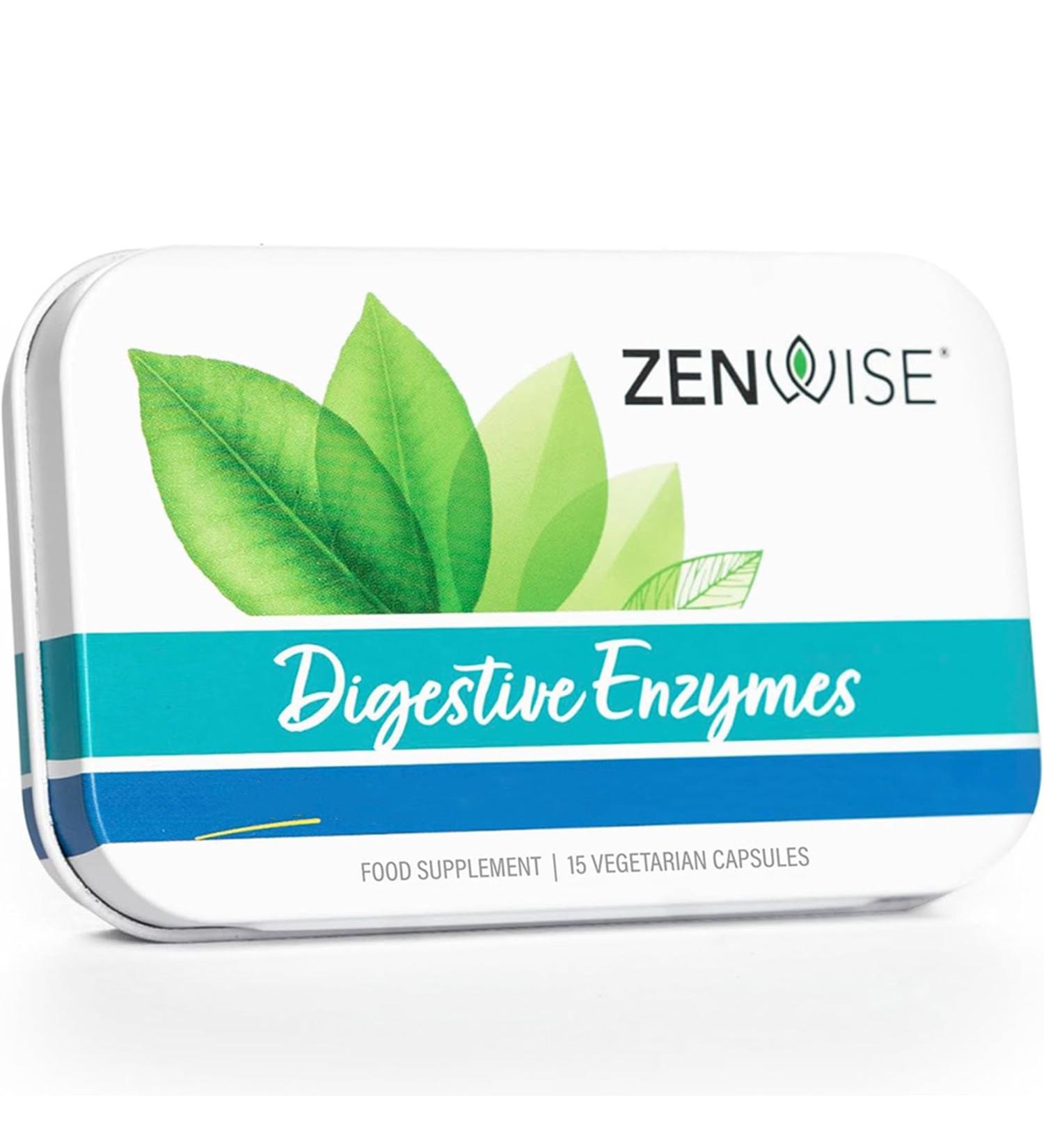 Zenwise Digestive Enzymes 15 Capsules Vegetarian Gluten Free Soy-Free Non-GMO - Buy Online on GoSupps.com