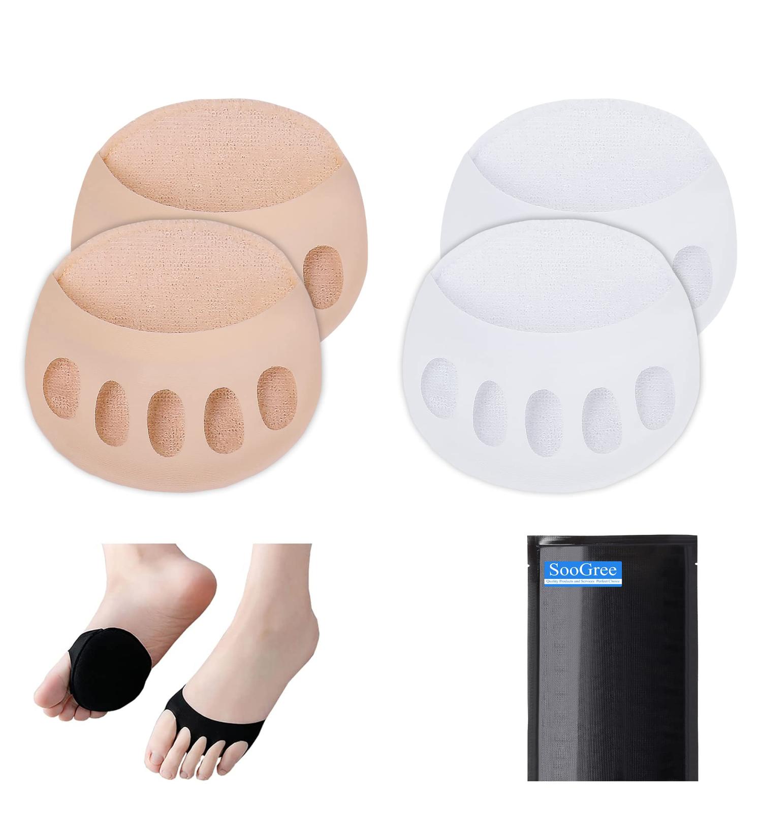 SooGree Ball of Foot Cushions for Women | Honeycomb Metatarsal Foot Pads for Pain Relief | Best Shoe Inserts & Foot Petals - Buy Online on GoSupps.com