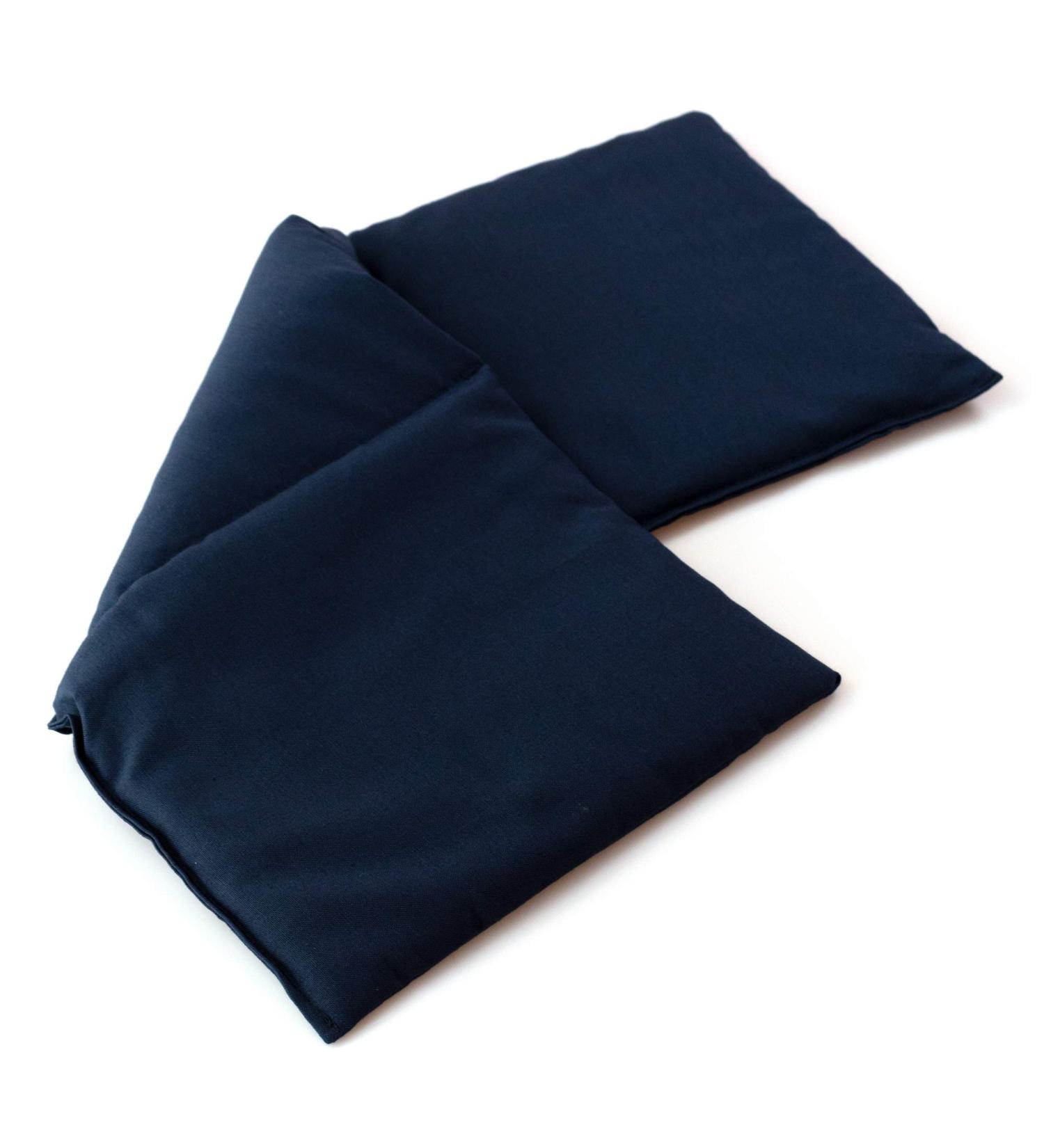 Spelt Pillow 50x20cm - Large 3-Chamber Dark Blue Heat & Cold Therapy Pillow - Buy Online on GoSupps.com