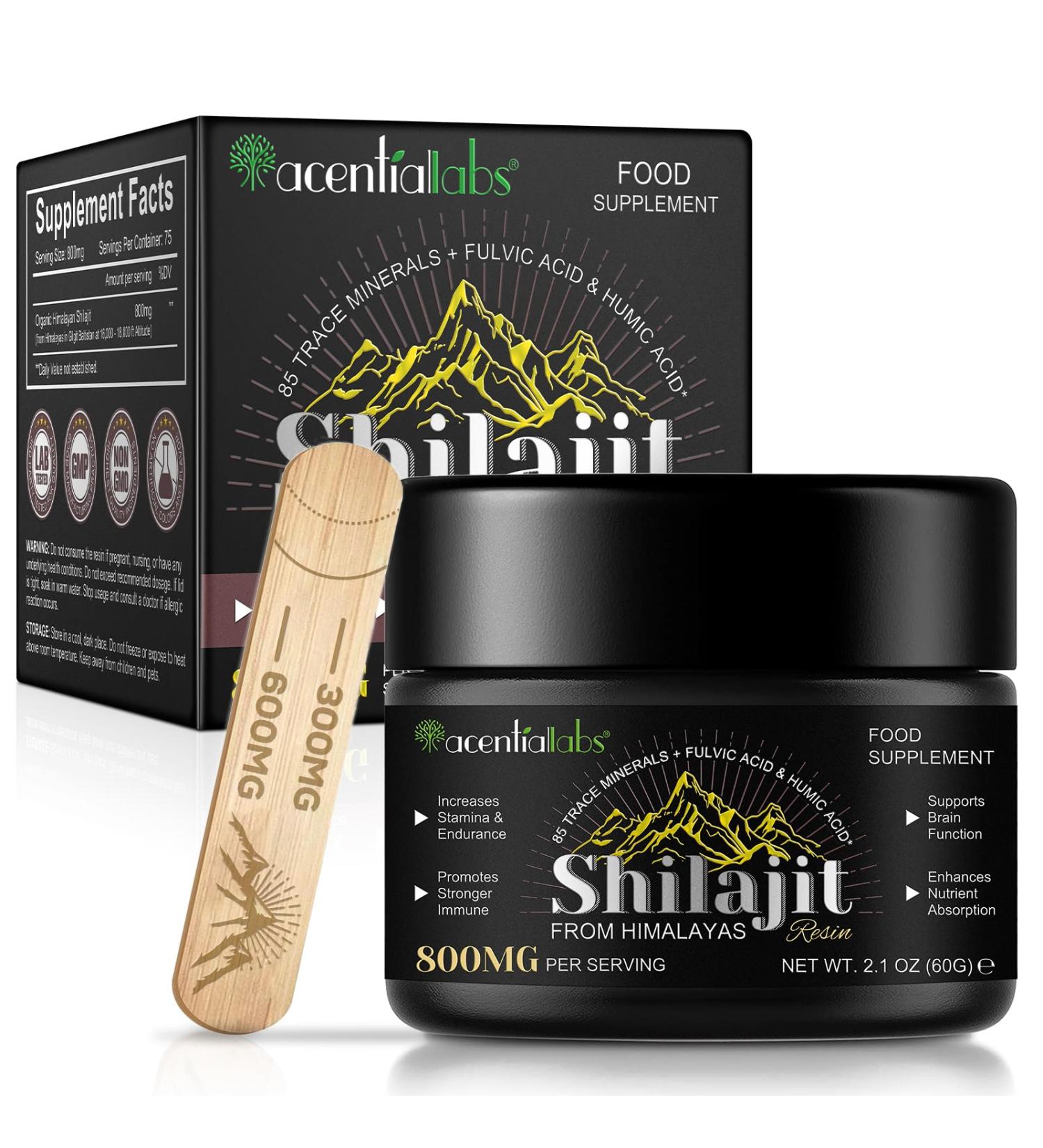  Onznoz Shilajit resin original Himalayan resin 60g with fulvo acid and a complex of over 85 trace elements r - Buy Online on GoSupps.com