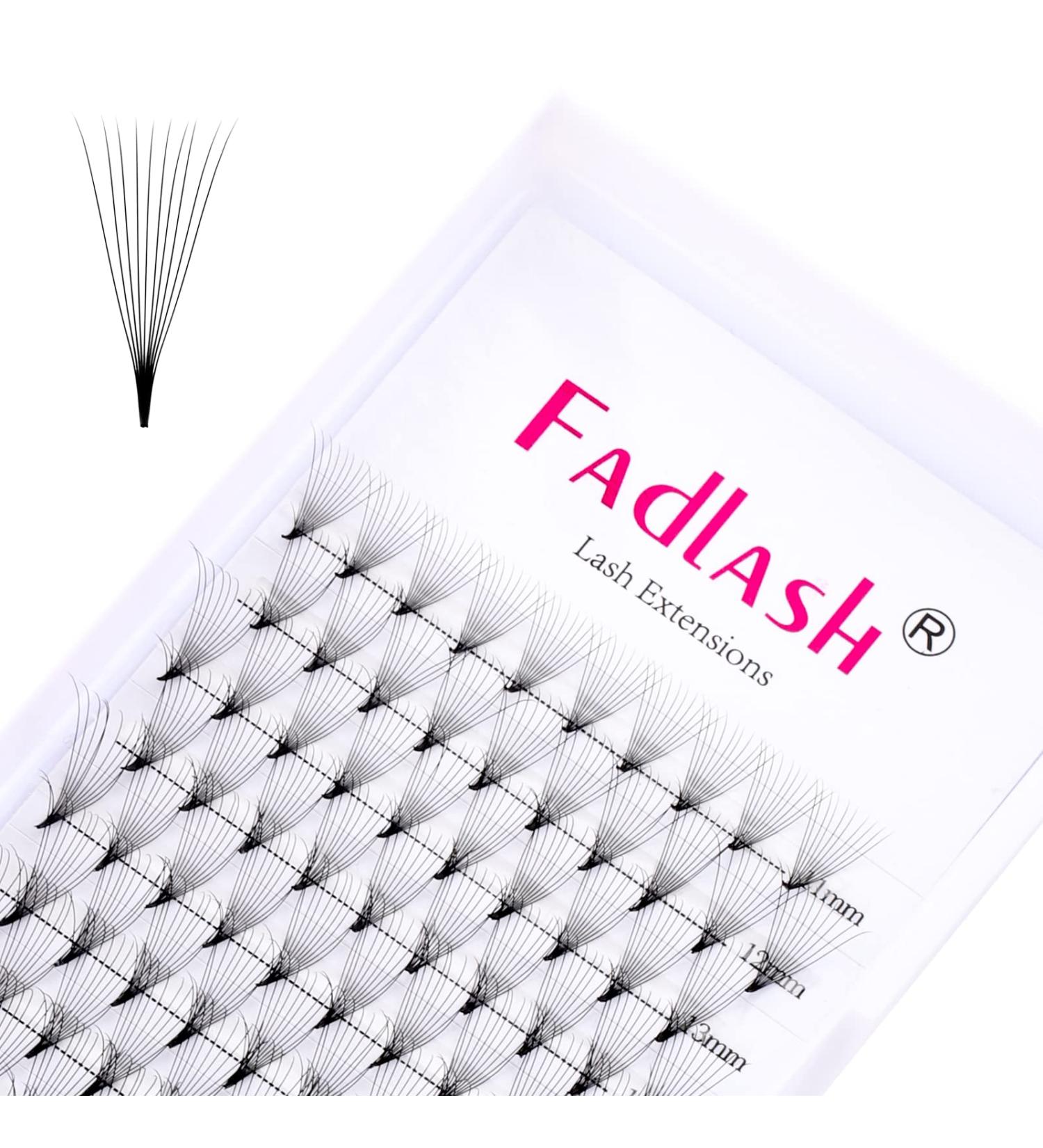 Premium 10D 0.07mm D Curl Russian Volume Eyelash Extensions | 11-19mm Premade Compartments for Stunning Volume - Buy Online on GoSupps.com