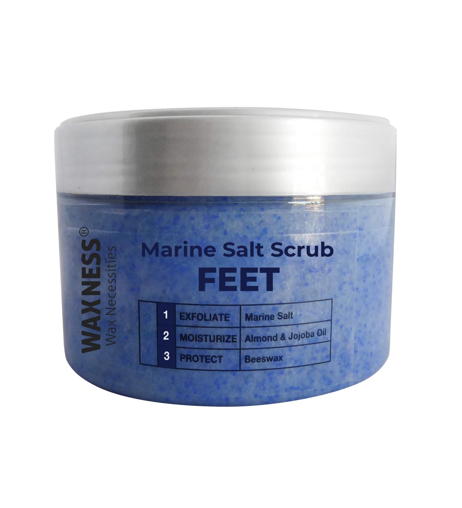 Waxness Sea Salt Scrub for Feet 8.8 oz 250 g