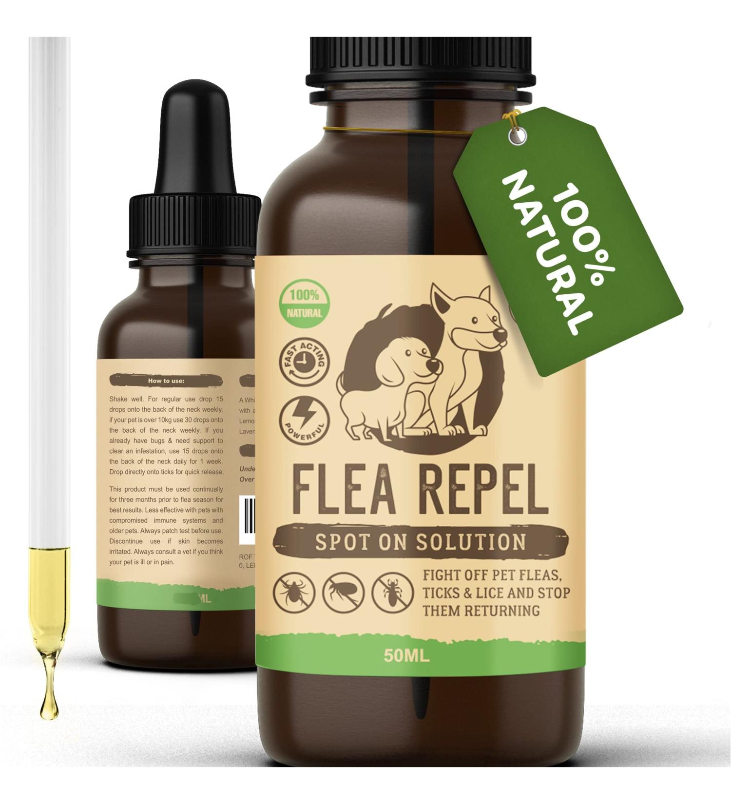 Flea and Tick Treatment for Dogs | All-Natural Formula | Easy Spot-On Application - Buy Online on GoSupps.com