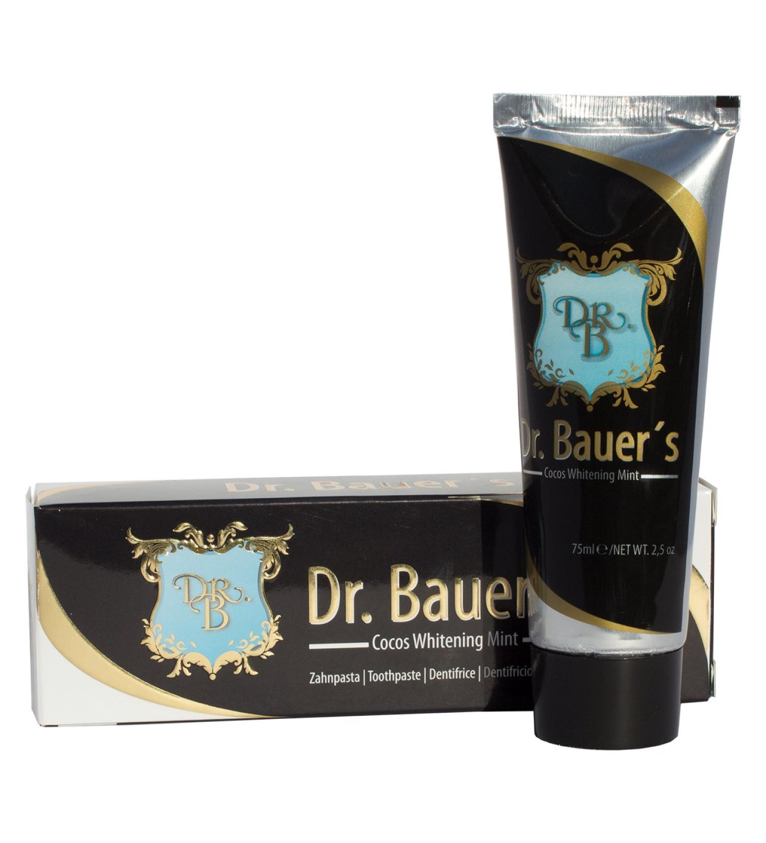 Dr. Bauers Cocos Whitening mint toothpaste 75ml pack of 6 (6x 75ml)