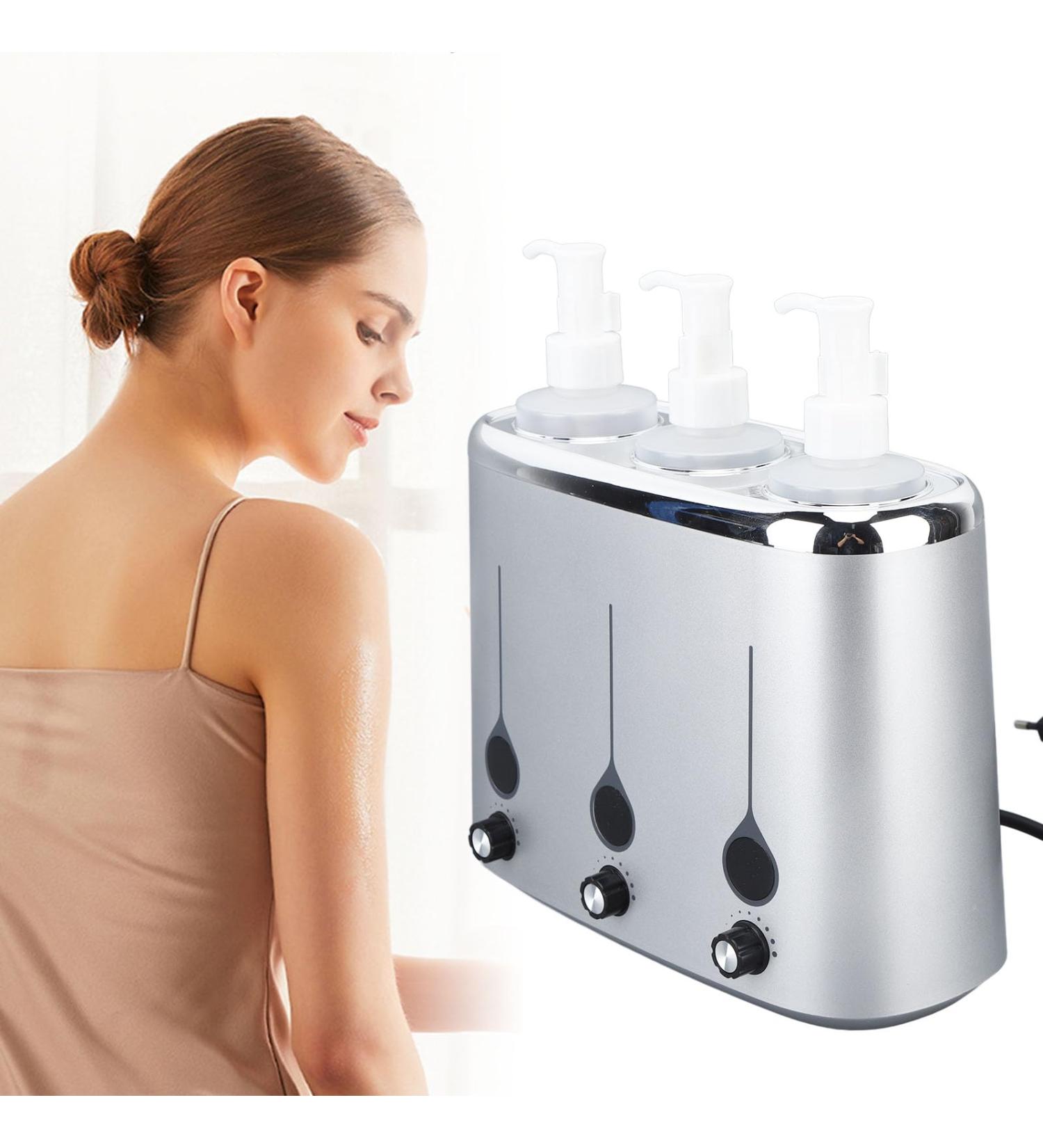 Buy Adjustable Massage Oil Warmer | 3 Bottles | Heated Lotion Cream for Beauty Salon & Spa Supplies - Buy Online on GoSupps.com
