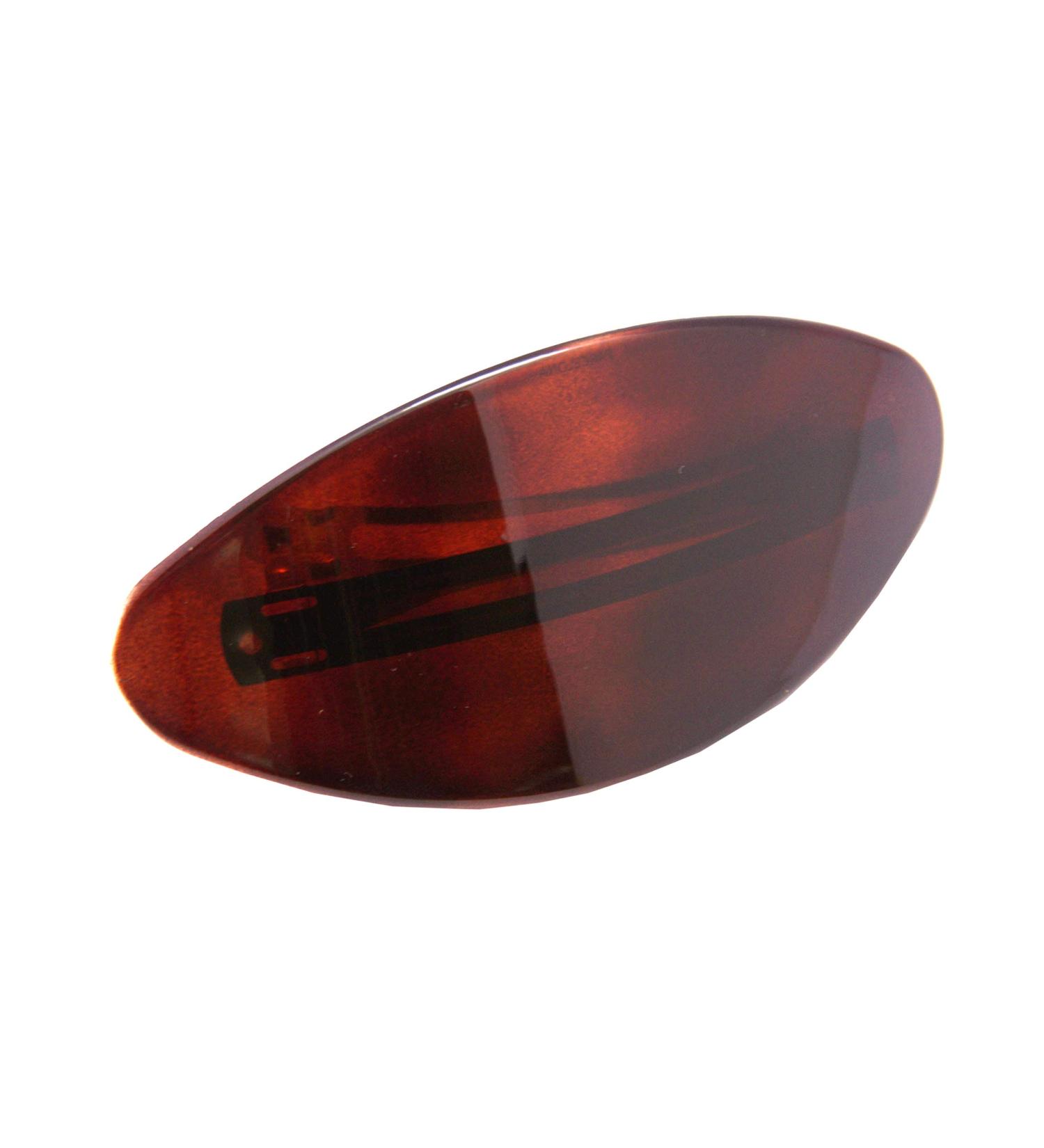 Parcelona French Oval XL Tortoise Shell Brown Celluloid Hair Clip Barrette - Buy Online on GoSupps.com
