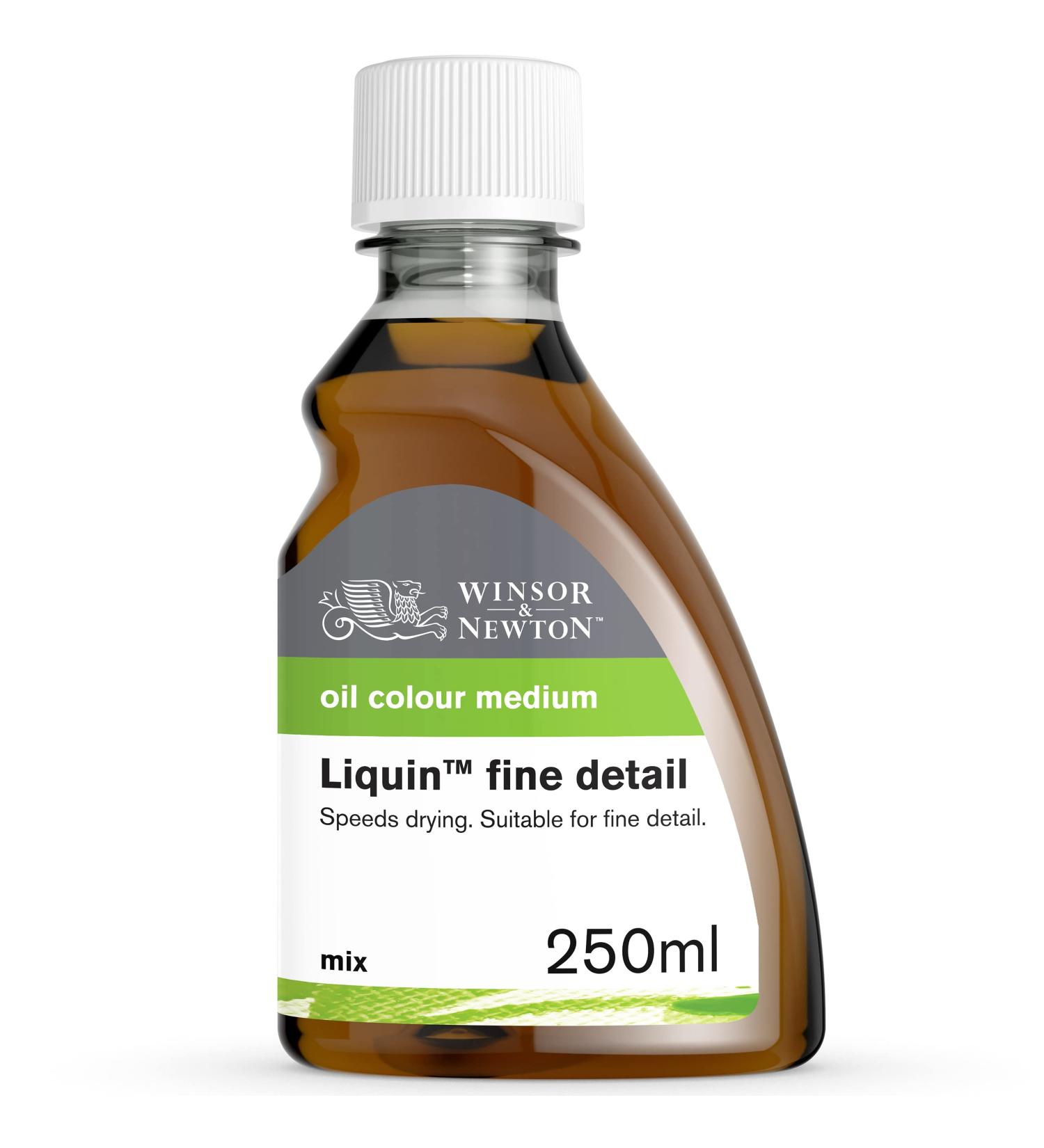 Winsor & Newton Liquin Fine Detail Medium 250ml - Professional Grade - Fast Drying - Oil Painting Medium - Buy Online on GoSupps.com