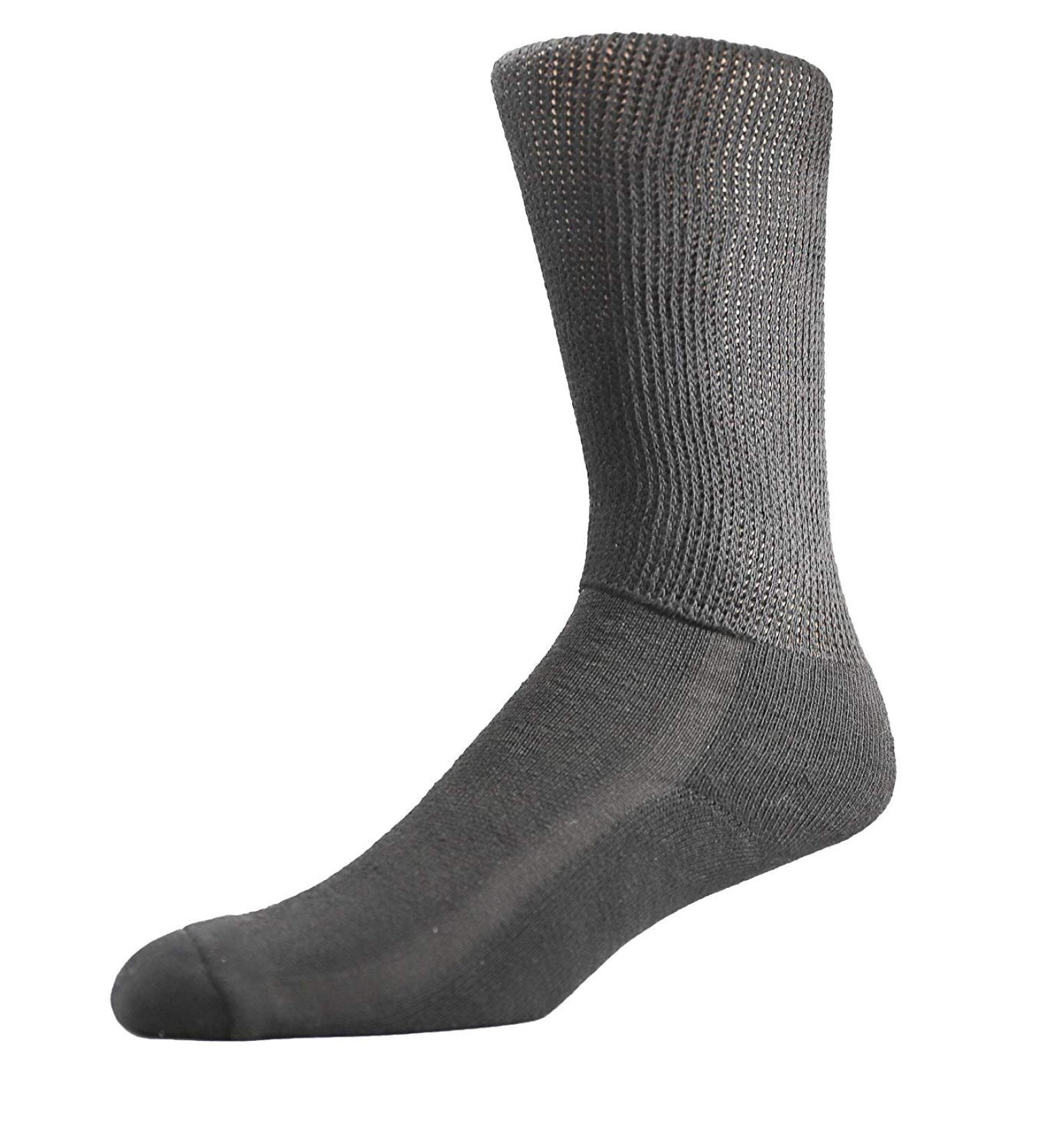 Diabetic Socks by Skarpety - Made in USA X-Large Black Calf Crew Socks for Comfort & Support - Buy Online on GoSupps.com