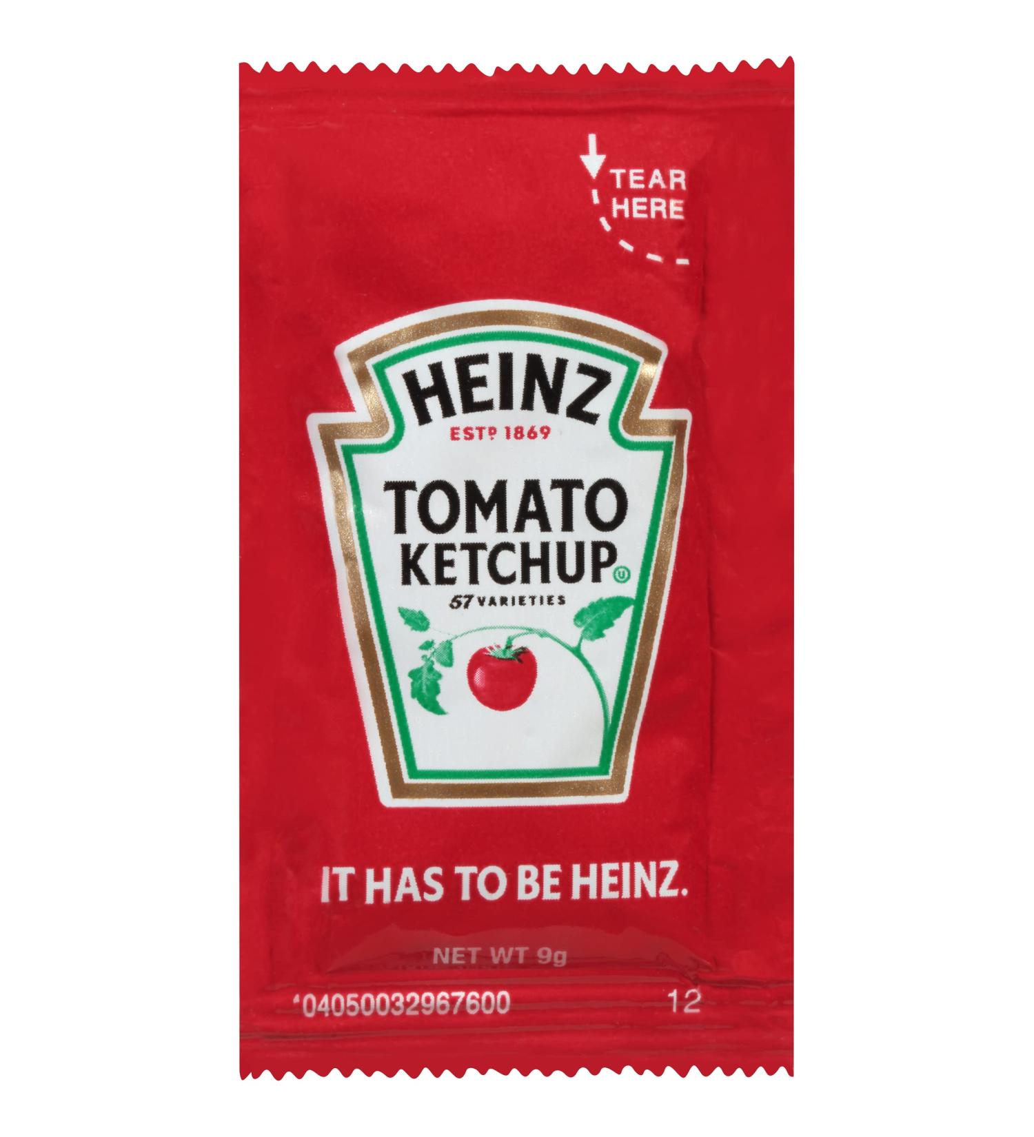 Heinz Tomato Ketchup Single Serve Packets - Kids Lunch Size (200 ct, 9 gm) - Buy Online on GoSupps.com