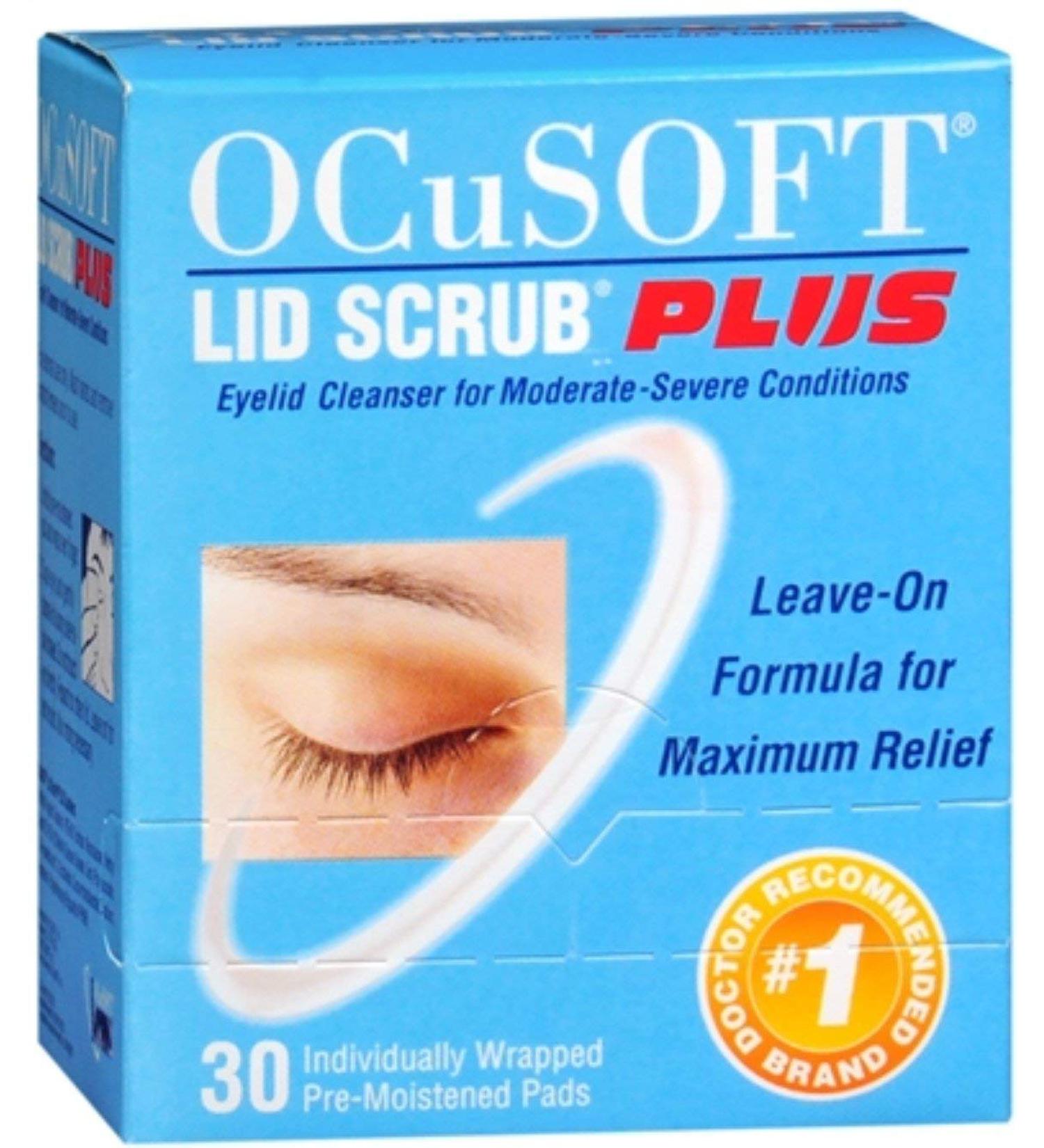 OCuSOFT Plus Eyelid Cleanser Pads 30 Each (Pack of 4)