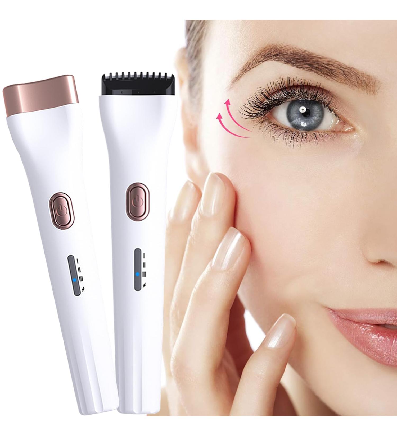 5D Heated Eyelash Curlers USB Rechargeable Electric Eyelash Curler 3 Levels of Temperature Adjustment for Girls Women Quick Heating Curling(White) - Buy Online on GoSupps.com