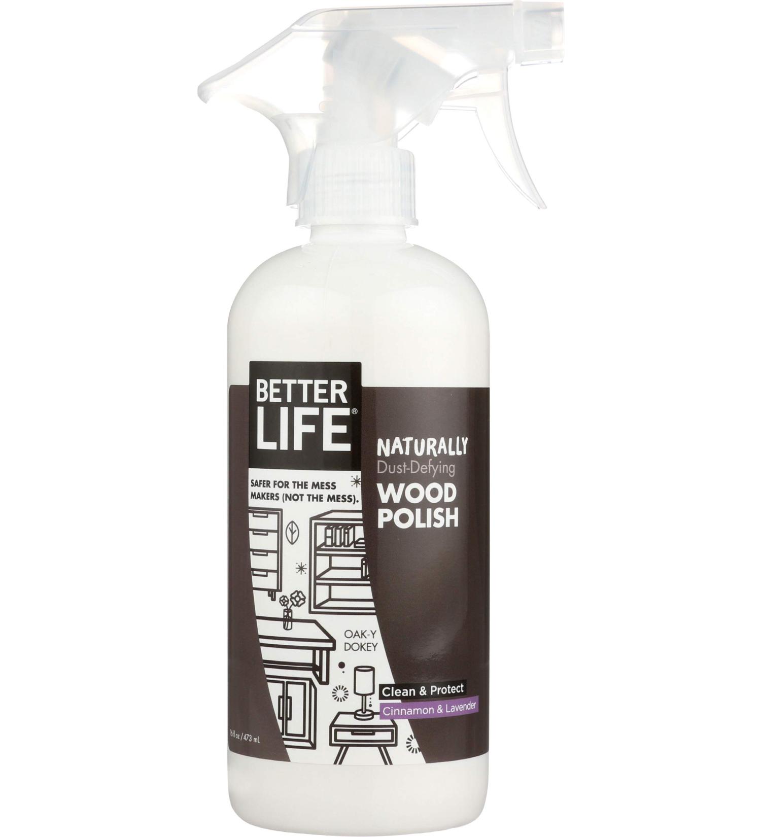 Better Life Oak-y-dokey Natural Wood Cleaner & Polish - Cinnamon & Lavender 16 Oz - Eco-Friendly Non-Toxic - International Shipping - Buy Online on GoSupps.com