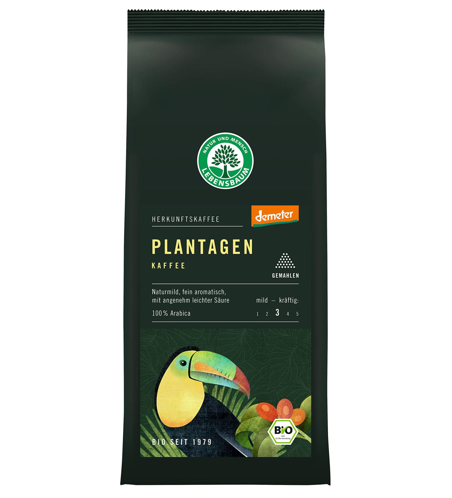 Lebensbaum Lebensbaum Ground Coffee Plants Demeter Pack of 3 (3 x 250 g)