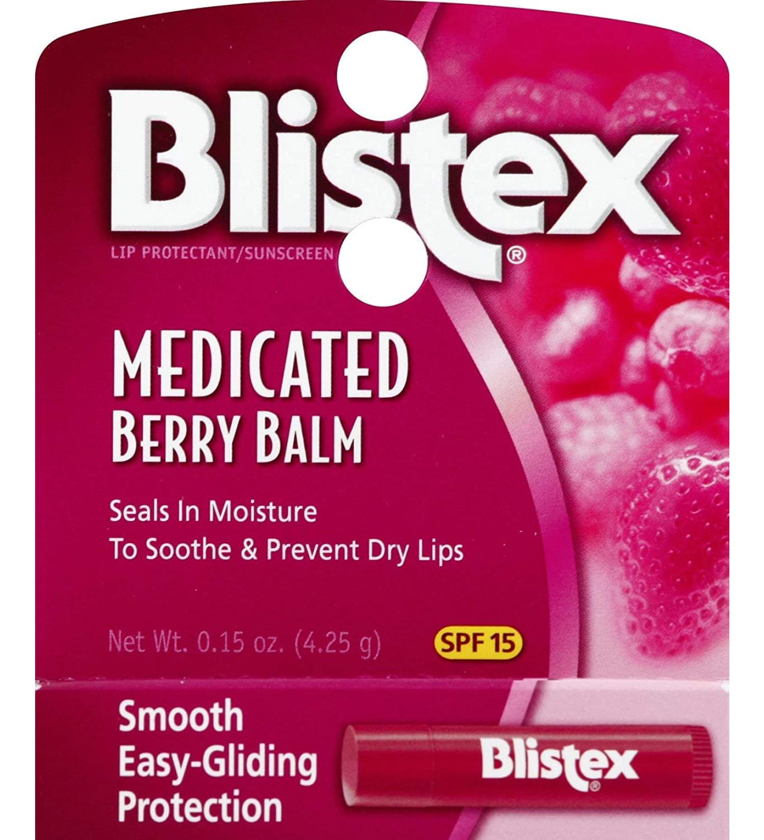 Blistex Medicated Berry Balm 0.15 oz. Spf 15