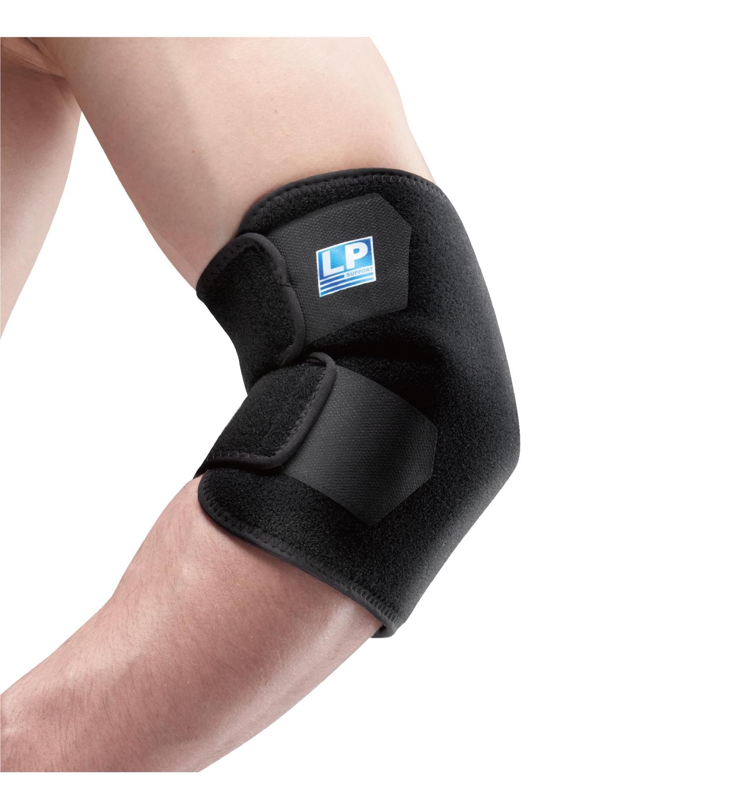 LP SUPPORT 759 Adjustable Elbow Brace for Tennis Elbow Tendonitis & Arthritis Pain Relief for All Ages | Buy Now - Black One Size - Buy Online on GoSupps.com