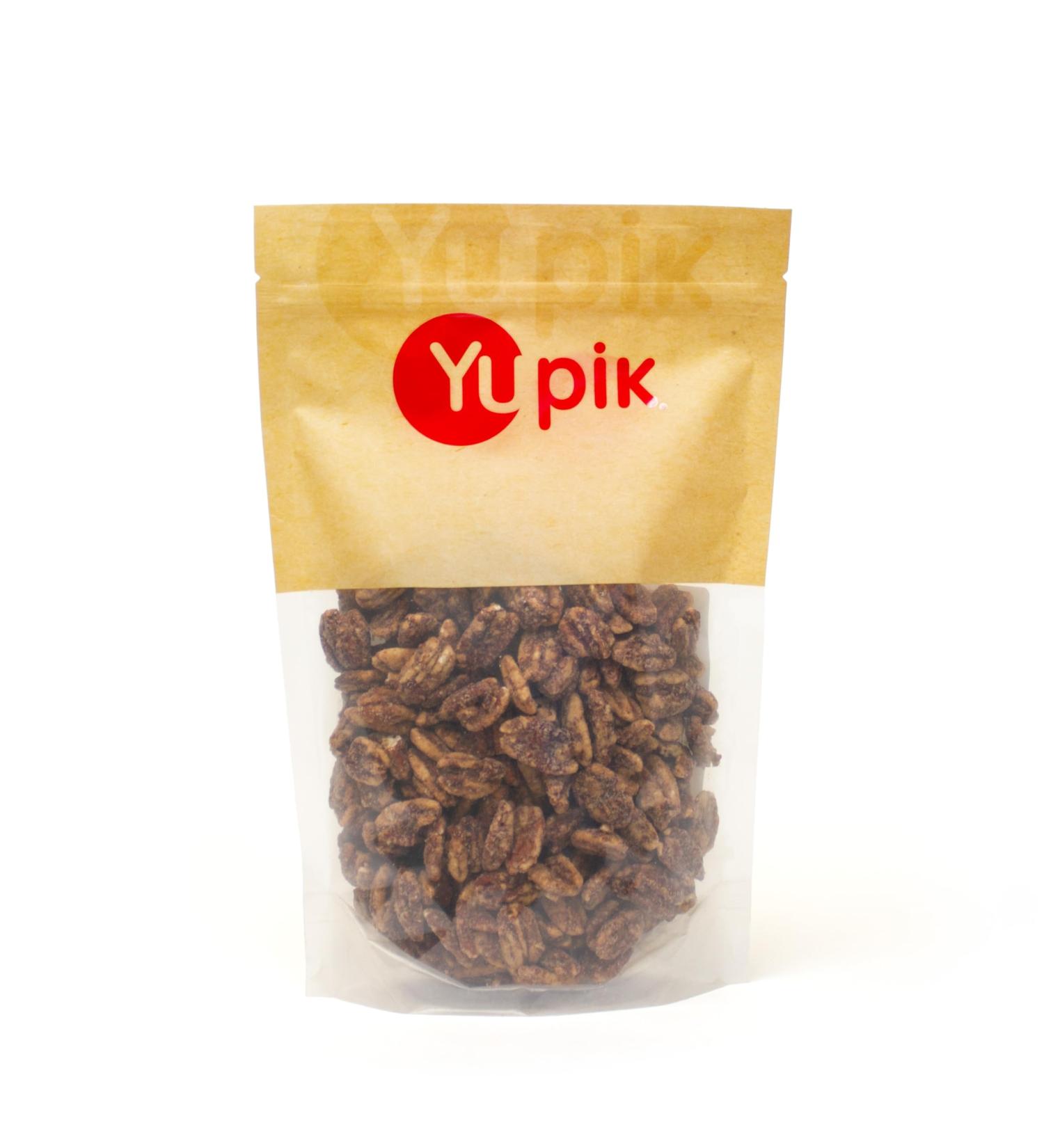 Yupik Toasted Golden Pecans 500 g Gluten-Free Kosher Non-GMO Sweet Snack Crunchy Glazed Pecans with Natural Butter Flavor & Sea Salt Party Snack Source of Copper & Magnesium - Buy Online on GoSupps.com