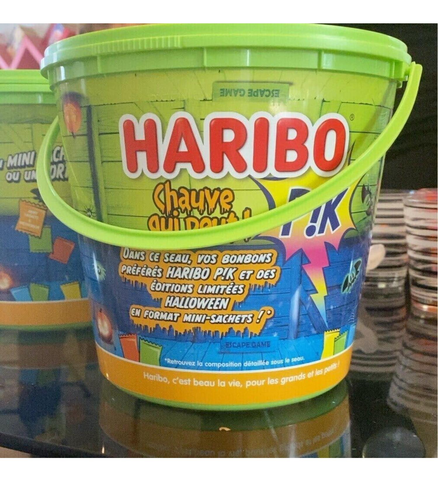 SEAU HARIBO Bonbons Assortiment Chauve qui Peut Pik Halloween HARIBO 700 GR
