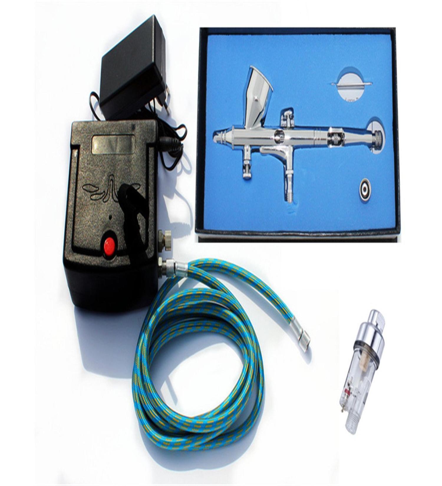 ABEST 0.25MM Fine Line Dual Action Airbrush Compressor Kit - Perfect for Makeup & Cosmetics | International Shipping Available - Buy Online on GoSupps.com