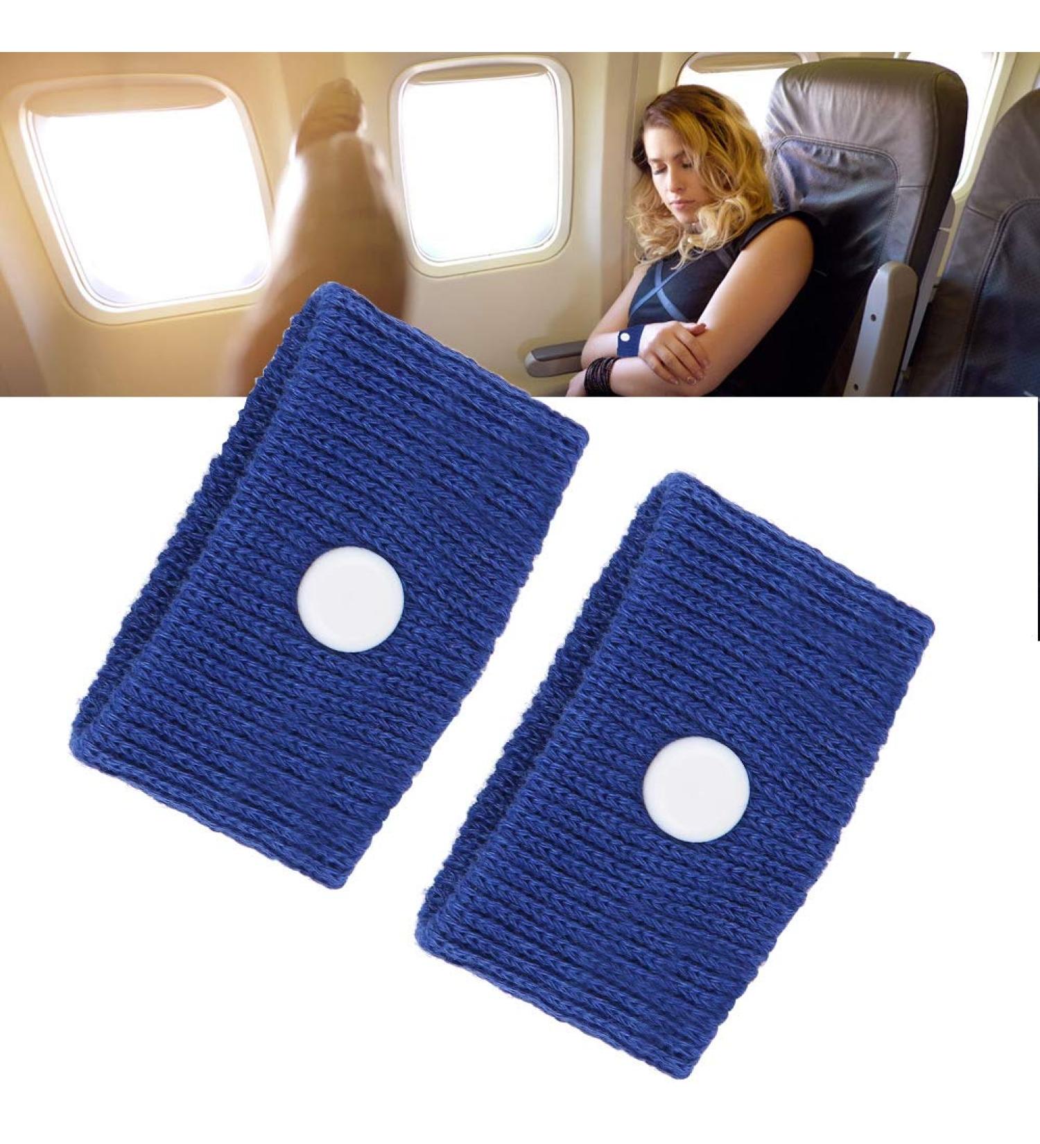 ANKROYU Anti Nausea Wristbands - 5 Colors, 1 Pair for Travel Sickness Relief - Ideal for Bus and Air Travel (Blue) - Buy Online on GoSupps.com