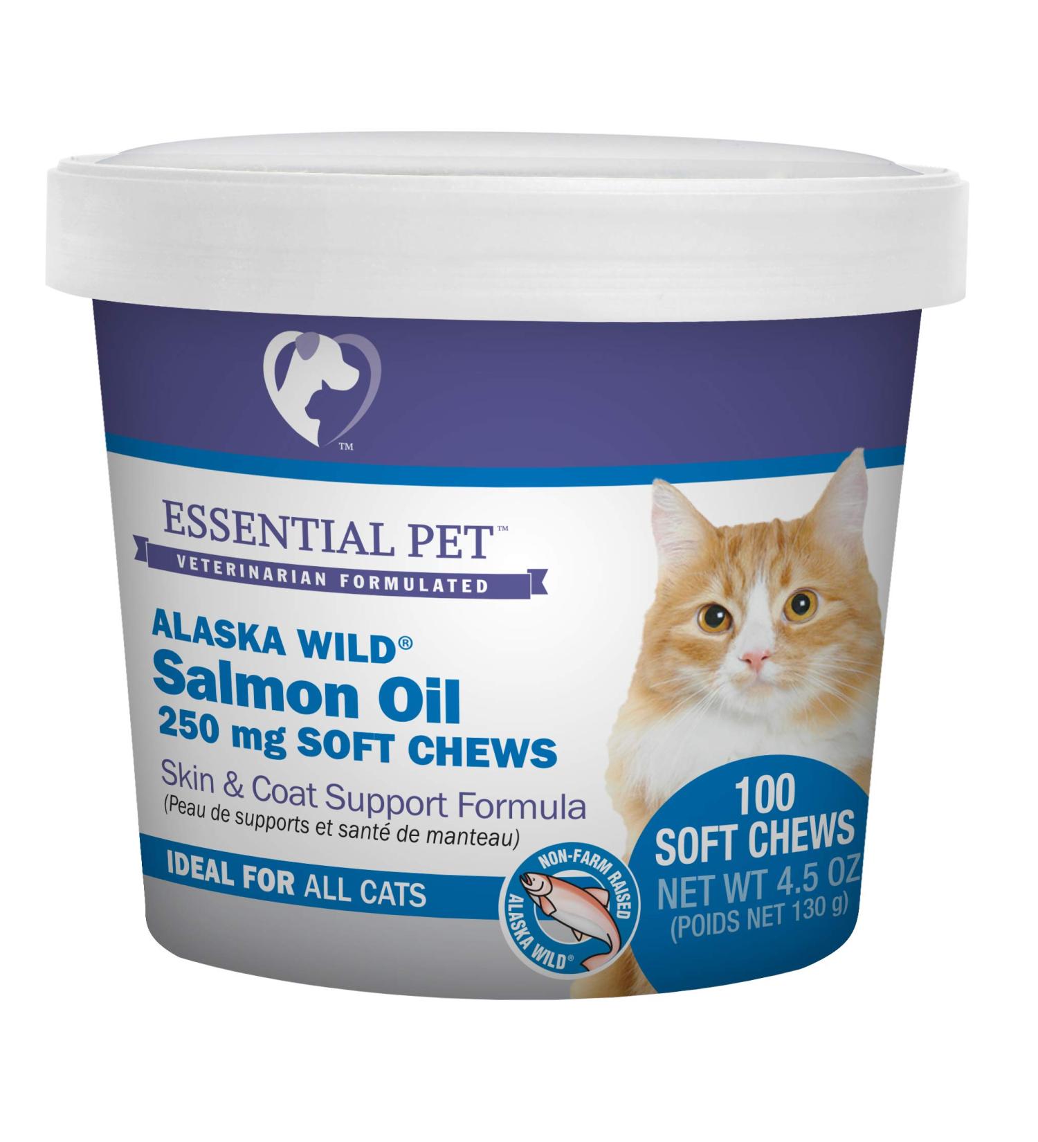 Alaska Wild Salmon Oil Soft Chews for Cats | Natural Omega-3 Fatty Acids - Buy Online on GoSupps.com