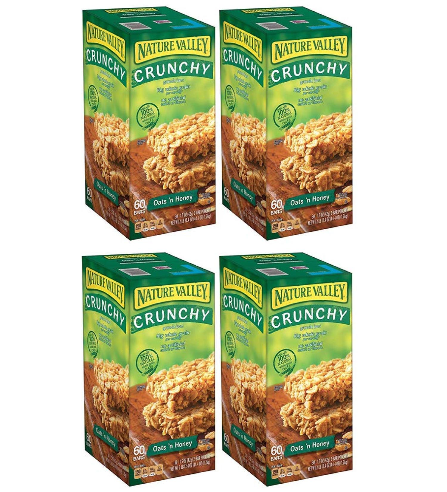 Nature Valley Oats 'N Honey Granola Bars 60 Bars (4 Boxes)