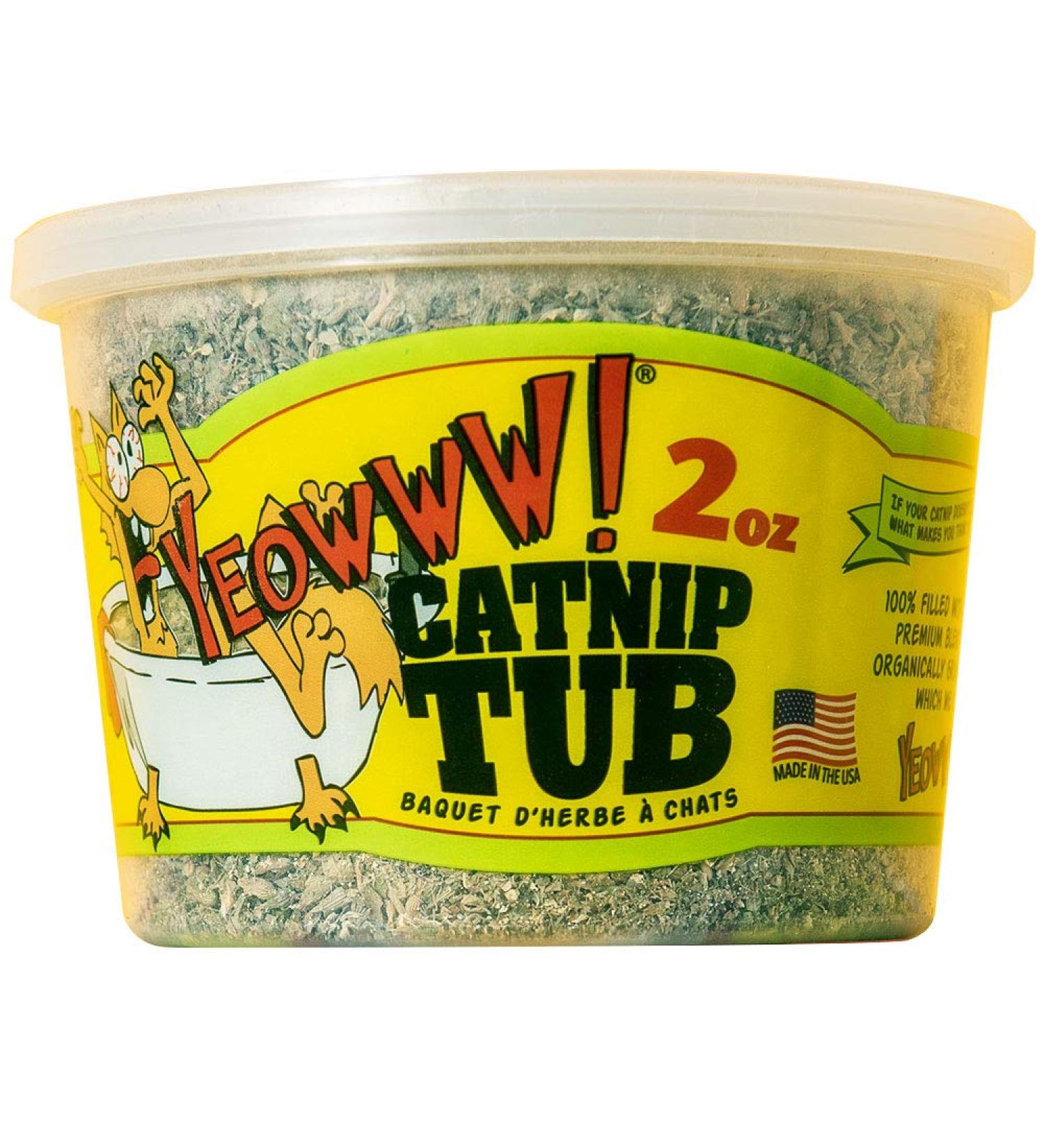 Yeowww! Cat Catnip 2 oz. Tub - Made in USA | Premium Quality Catnip - Buy Online on GoSupps.com