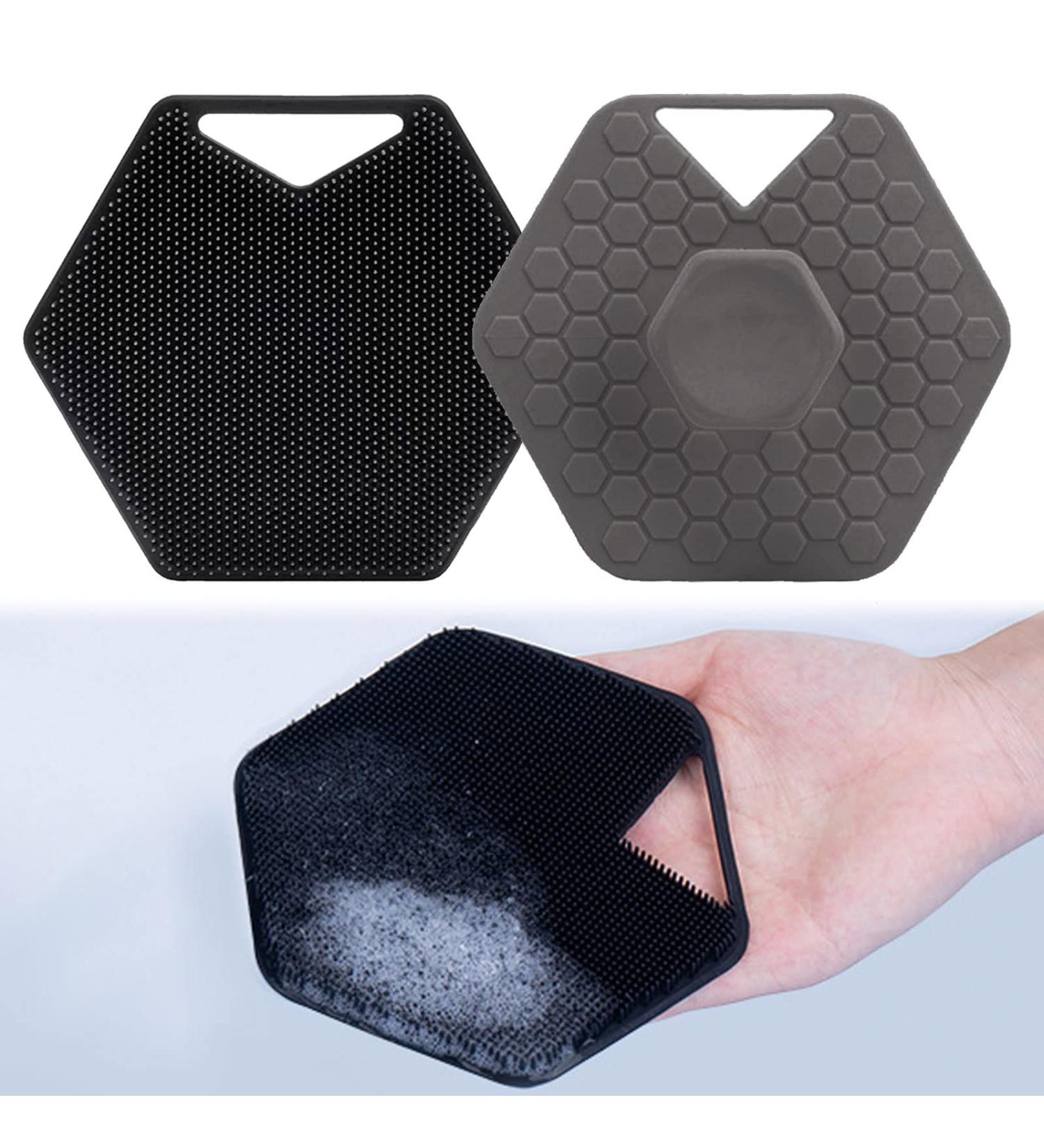 Soothing Silicone Body Scrubber Set for Gentle Exfoliation - Ideal for Oily, Sensitive, and Dry Skin - Reusable and Easy to Clean - 2pcs Pack - Buy Online on GoSupps.com