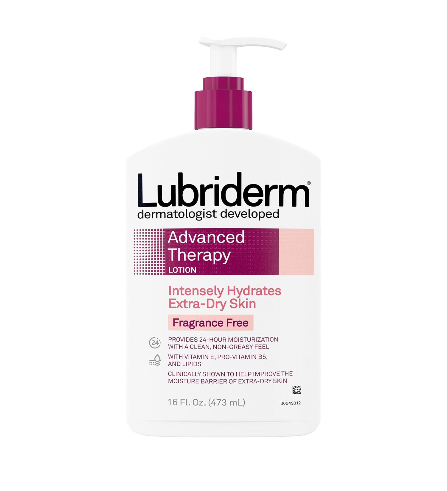 Buy Lubriderm Advanced Therapy Moisturizing Lotion - Deep Hydration Non-Greasy Vitamins E & B5 for Extra Dry Skin - 16 fl. oz | International Shipping Available - Buy Online on GoSupps.com