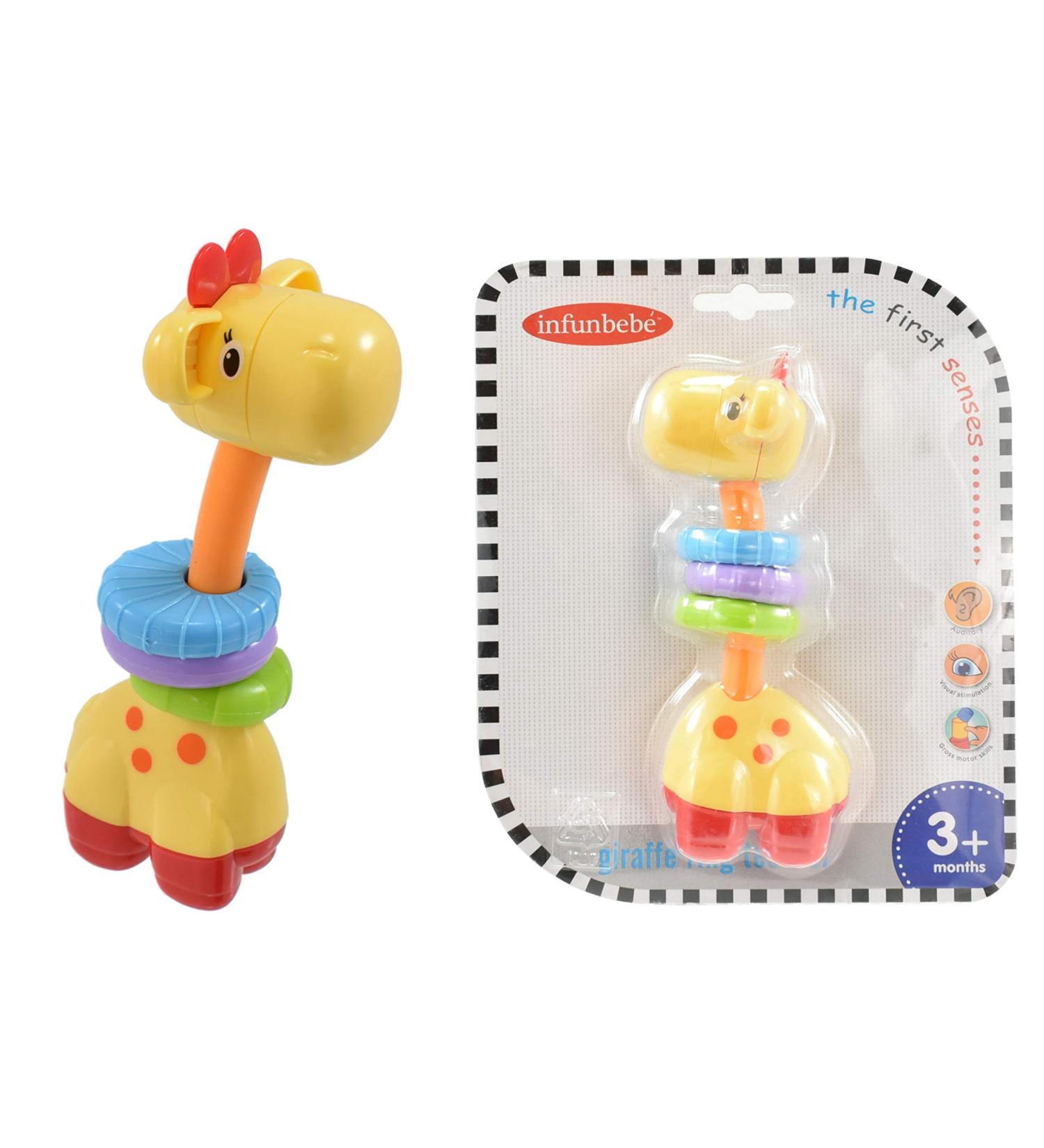 Infunbebe Giraffe Teething Toy for Babies & Toddlers | Safe Baby Toy for 3+ Months | International Shipping Available - Buy Online on GoSupps.com