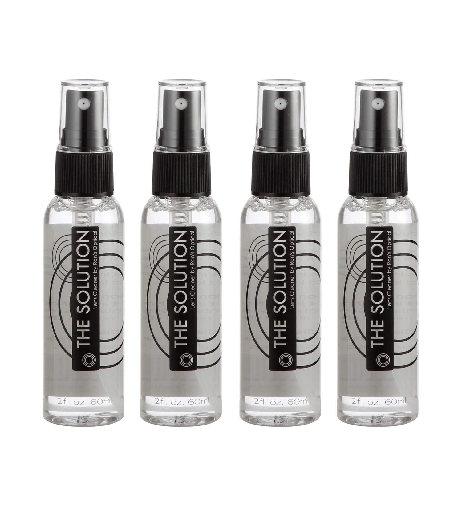Buy Solution Lens Cleaner Spray | Pack of 4 Alcohol-Free Eyeglass Cleaning Spray for Glasses & Screens - International Shipping Available - Buy Online on GoSupps.com