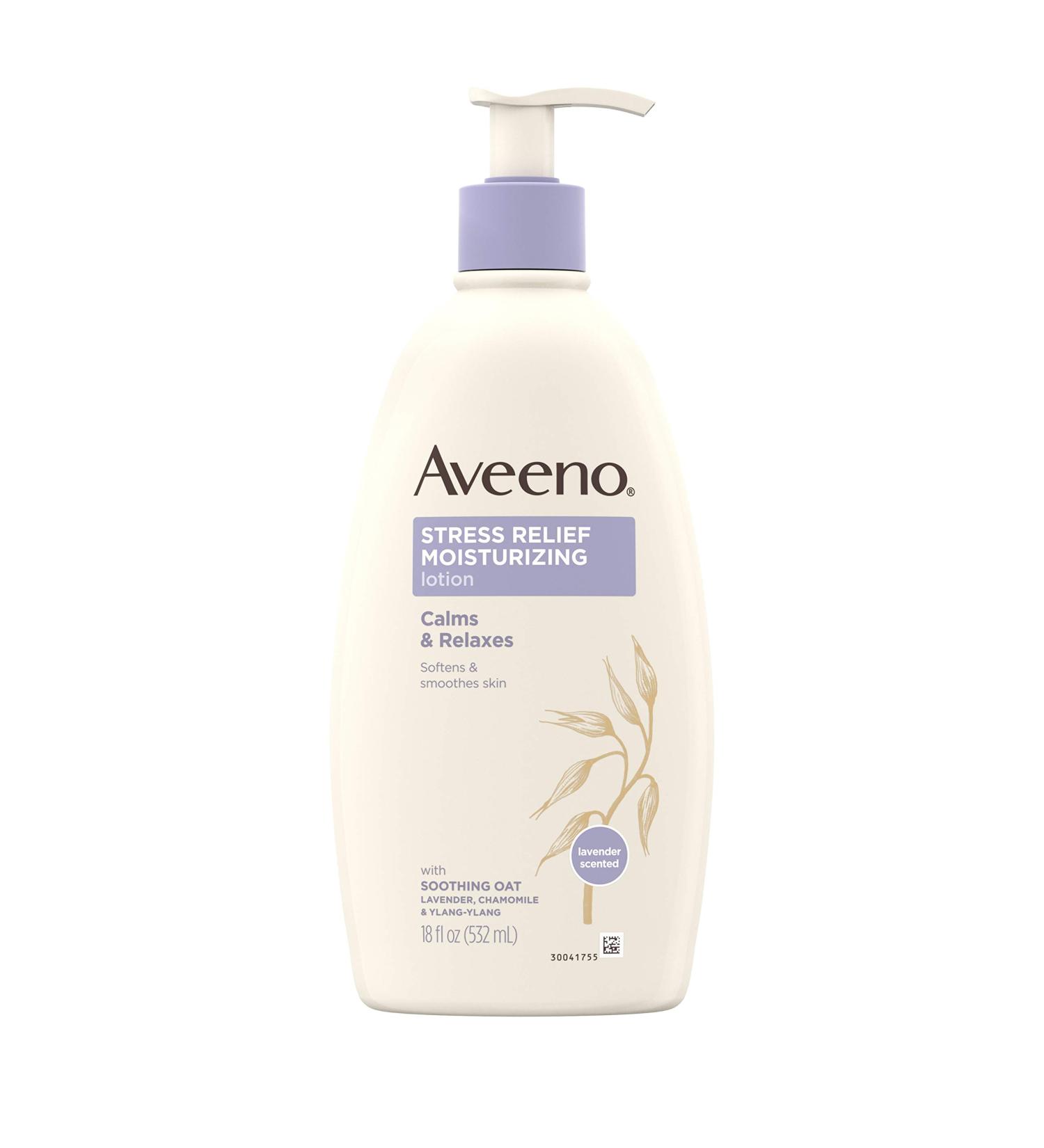 Aveeno Stress Relief Body Lotion with Lavender & Natural Oatmeal - 18 fl. oz - Buy Online on GoSupps.com