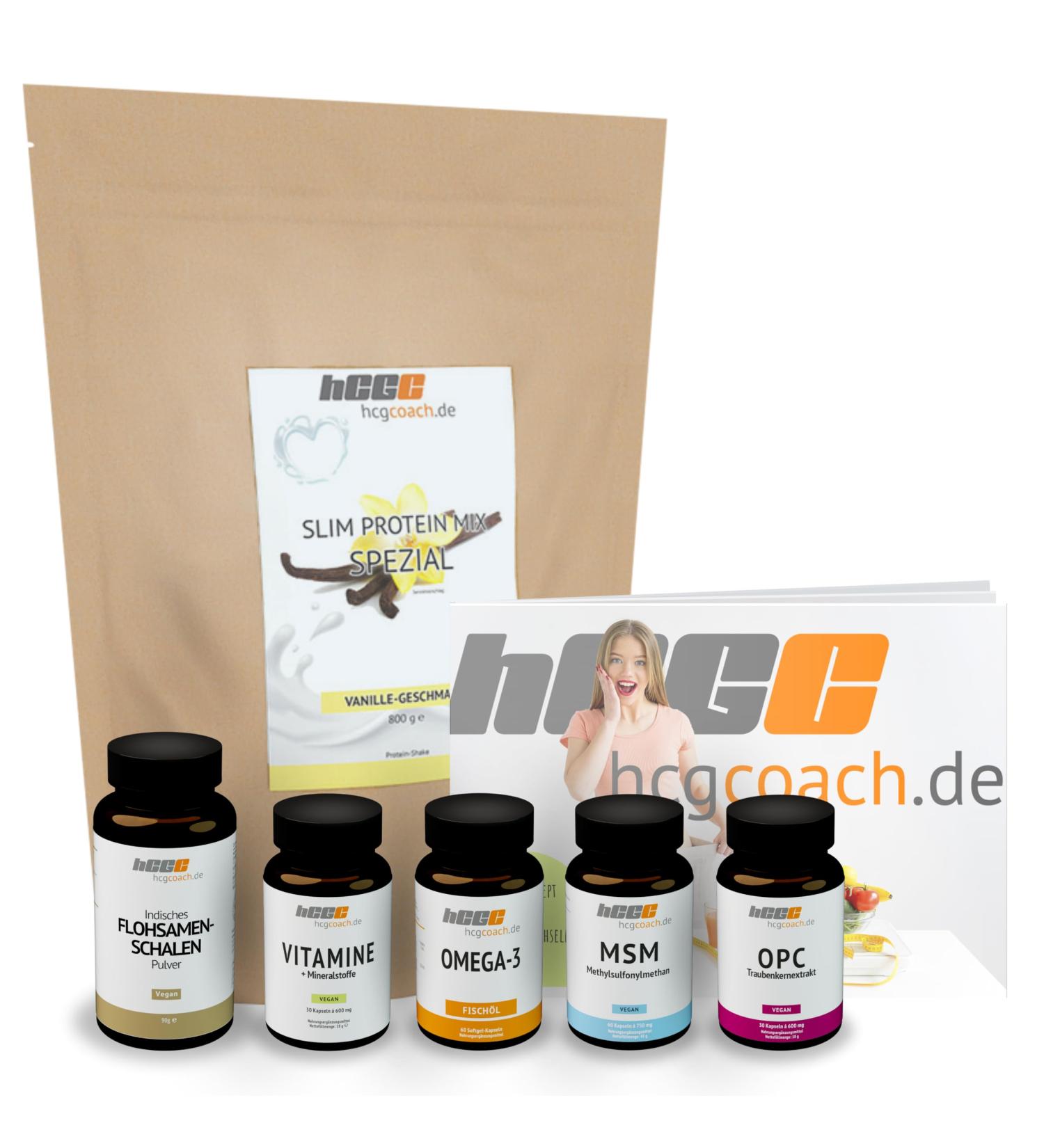 HCG Metabolism Cure Set | 21-Day HCG Diet | Whey Protein & Glucomannan Powder | Vitamins & Supplements | International Shipping - Buy Online on GoSupps.com