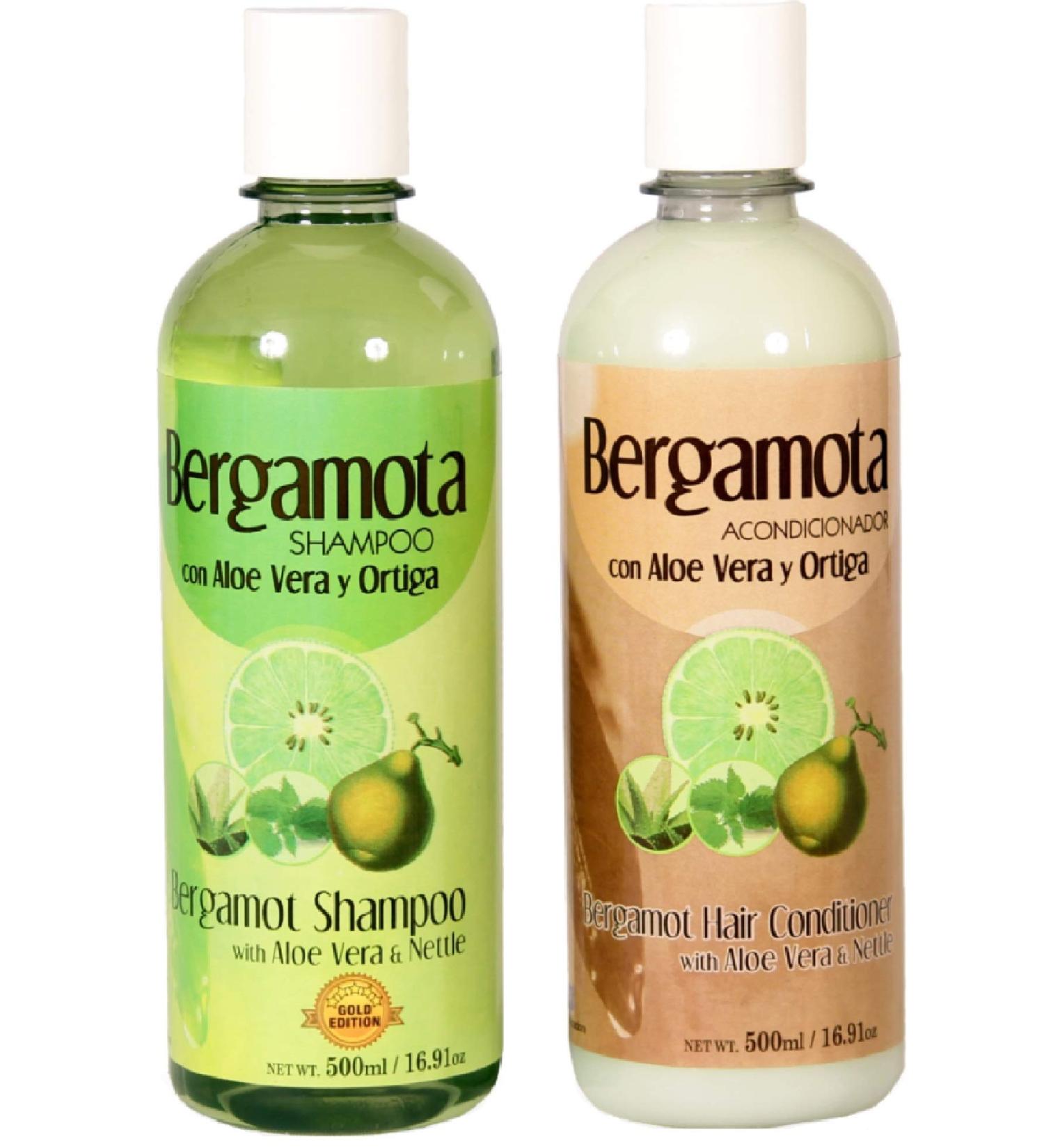 Buy Bergamot Shampoo & Conditioner Set 500ml | Nourishing Hair Care for All Hair Types | International Shipping Available - Buy Online on GoSupps.com