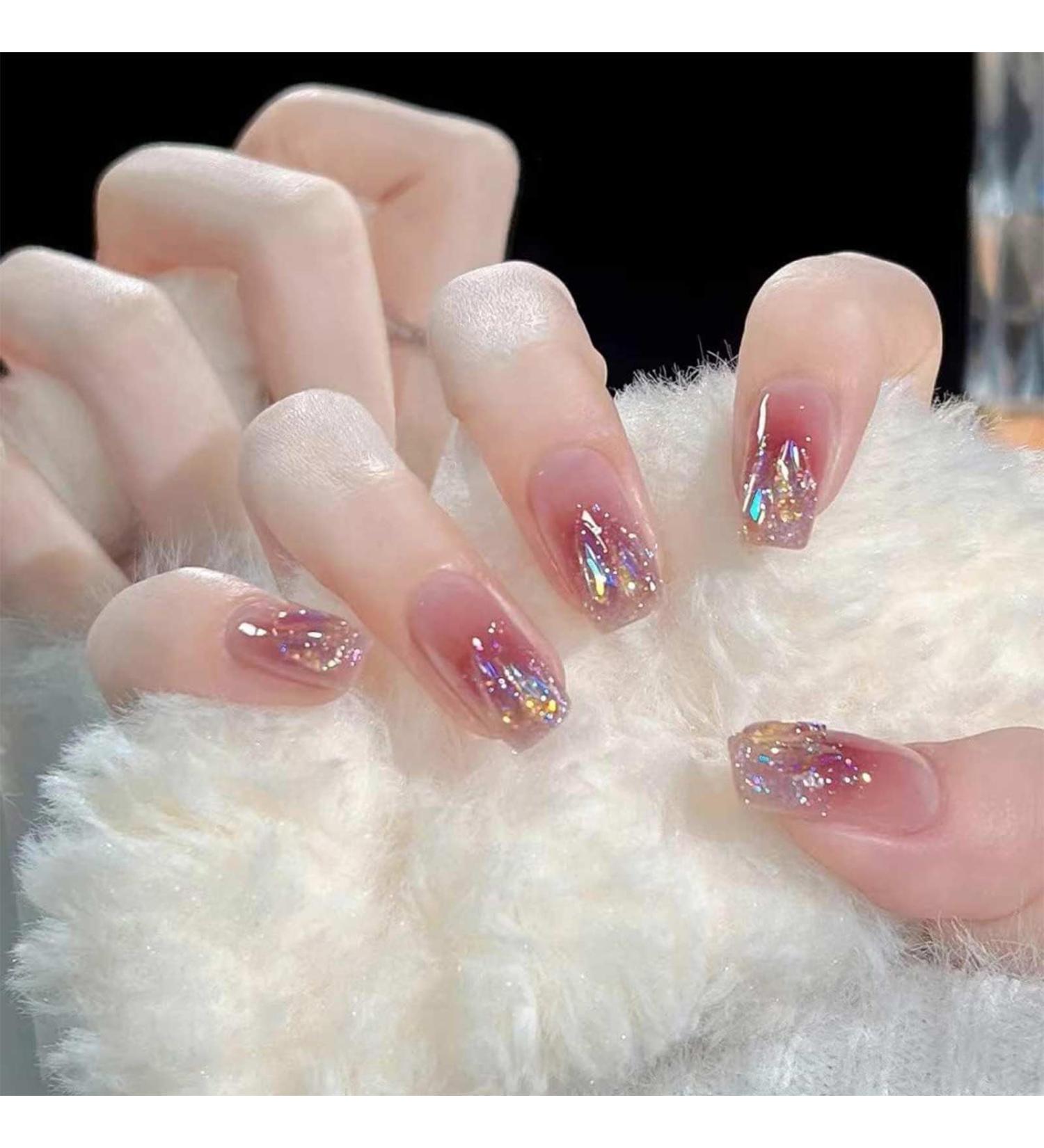 JYTDBCS Wear nail patch new flash gradual finished product light luxury pure handmade fake nail - Buy Online on GoSupps.com