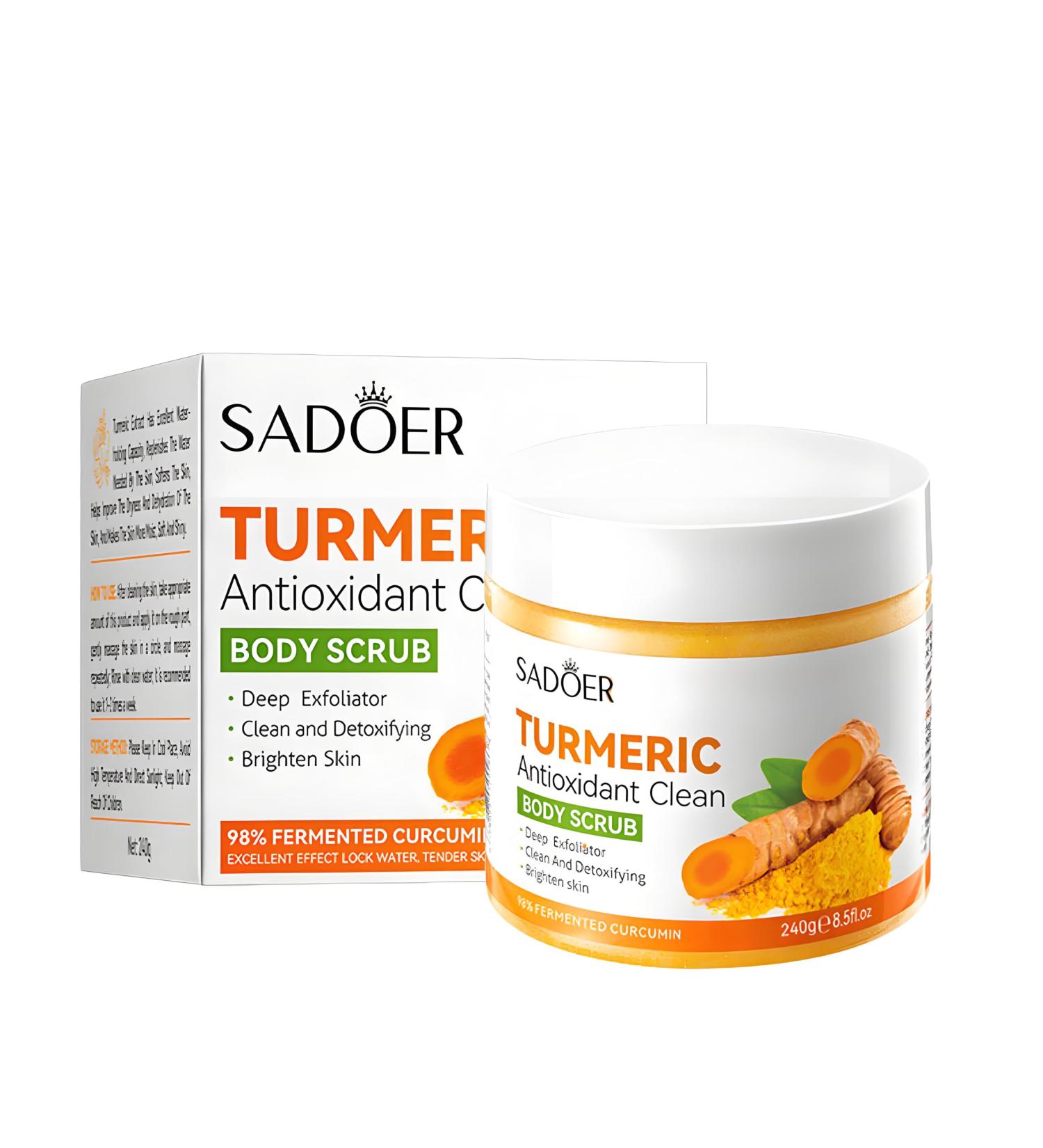 Turmeric Deep Cleansing Scrub - Moisturizing Body Exfoliator (8.5 fl. oz) | Shop Internationally - Buy Online on GoSupps.com