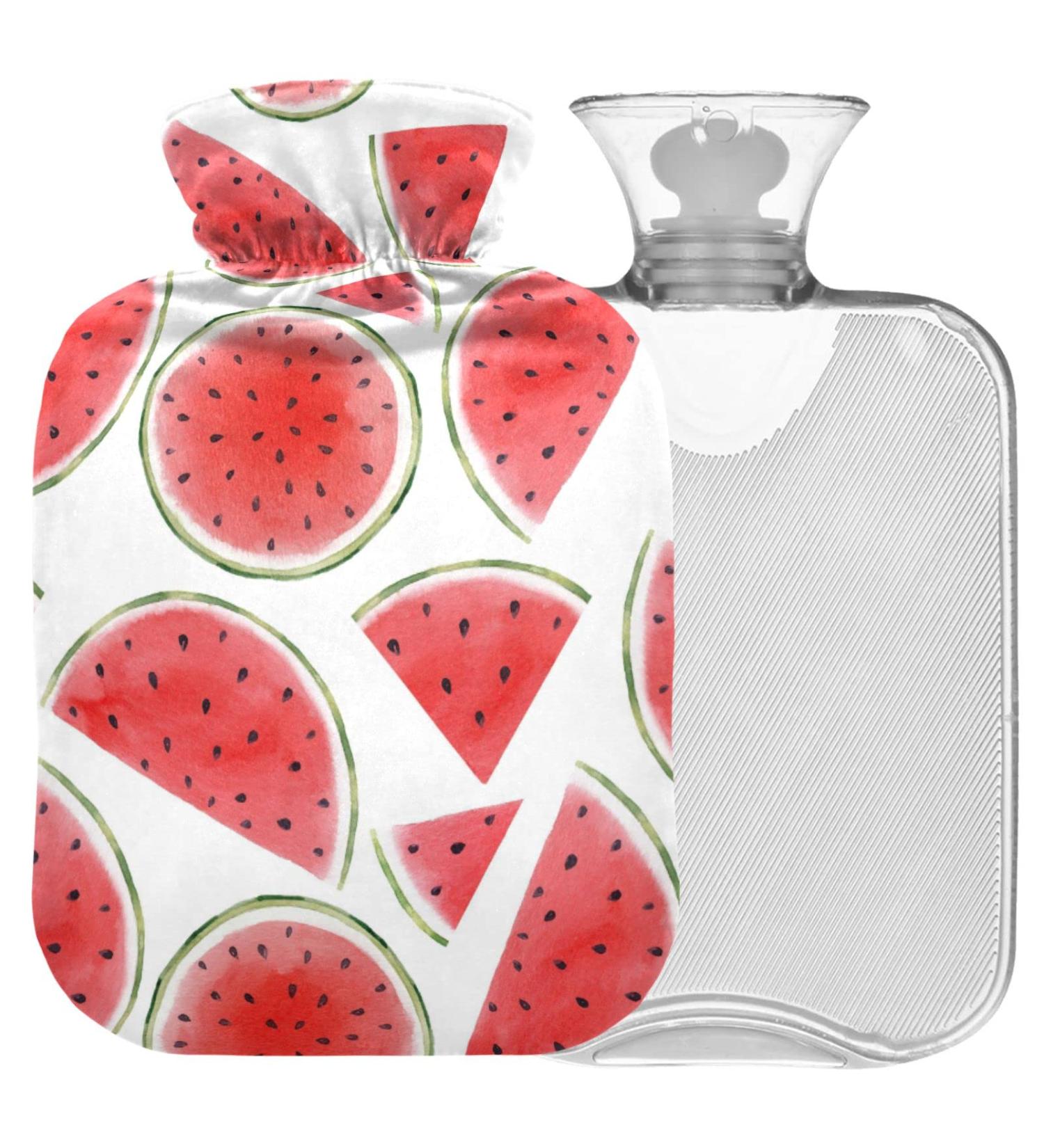 Buy Naanle Watercolor Heat Bottle - 1L Transparent Hot Water Bottle for Bed Hands & Feet | Pain Relief & Therapy | International Shipping - Buy Online on GoSupps.com
