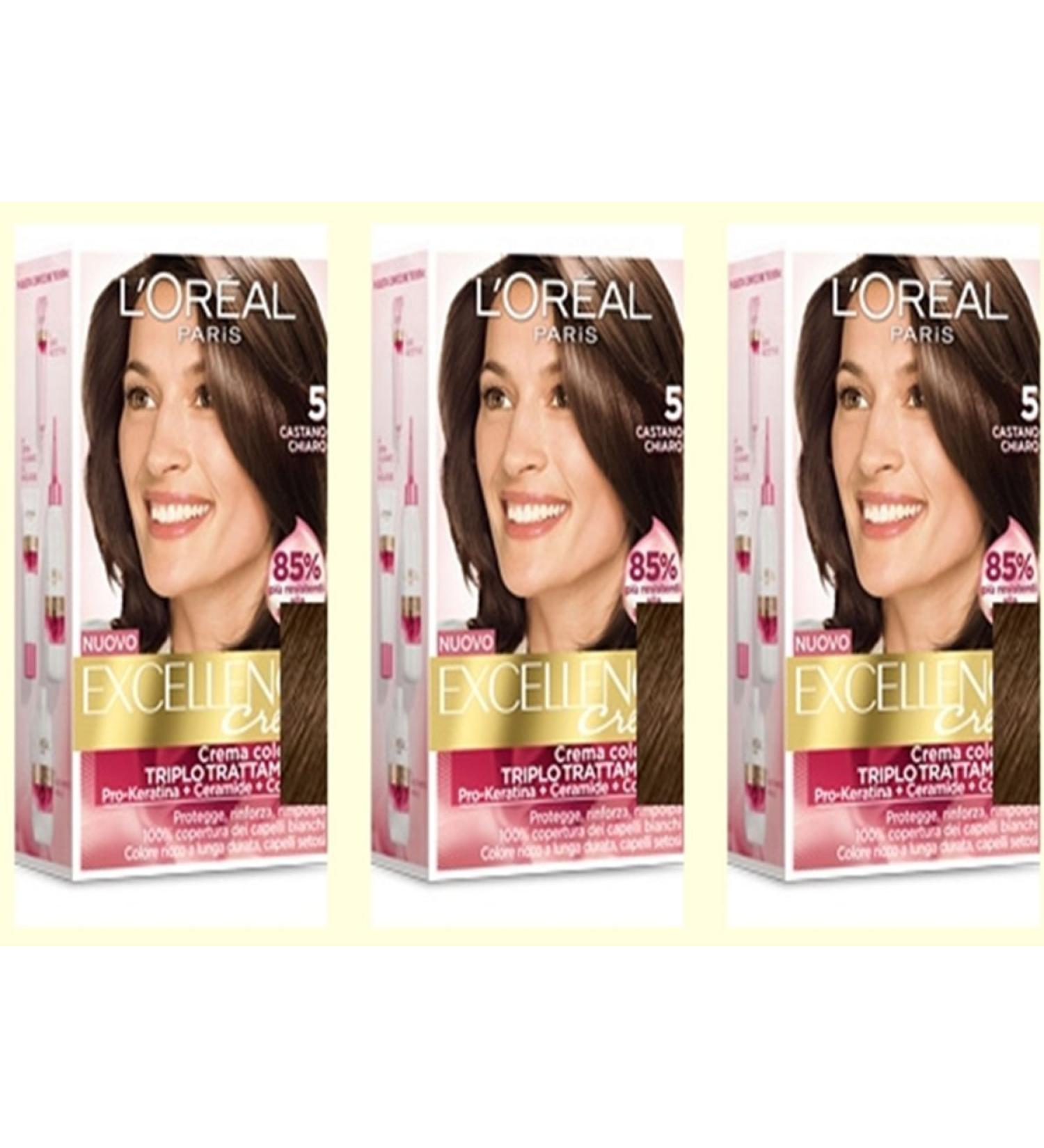 L'OR AL L'OREAL EXCELLENCE Cr me 5 CASTANO Transparent hair dye