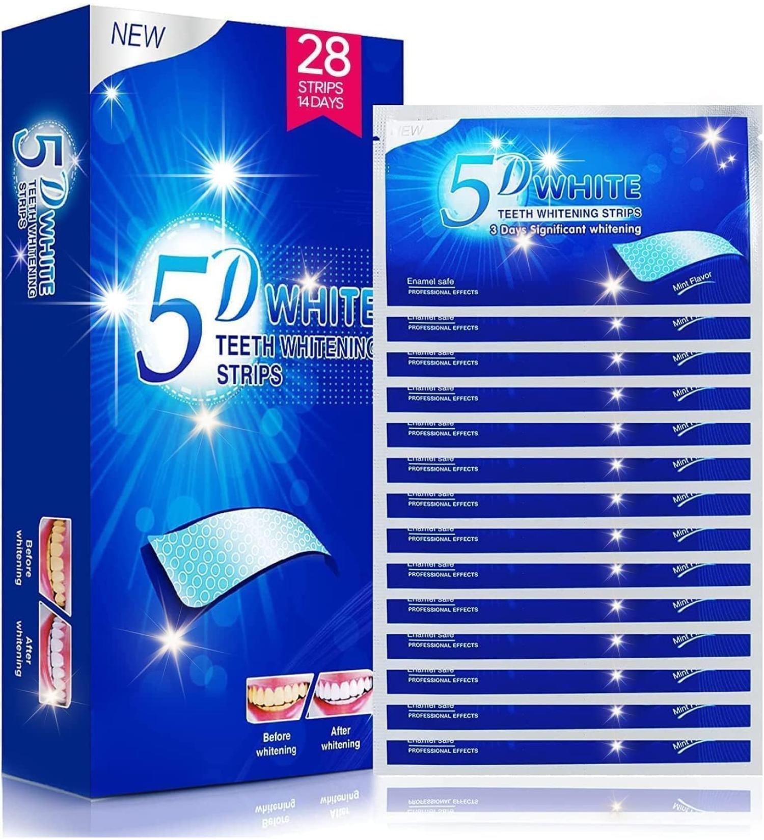 Vinmall Teeth Whitening Strips - Professional Bleaching for a Bright White Smile - Fast Stain Removal Mint Flavor - Buy Online on GoSupps.com
