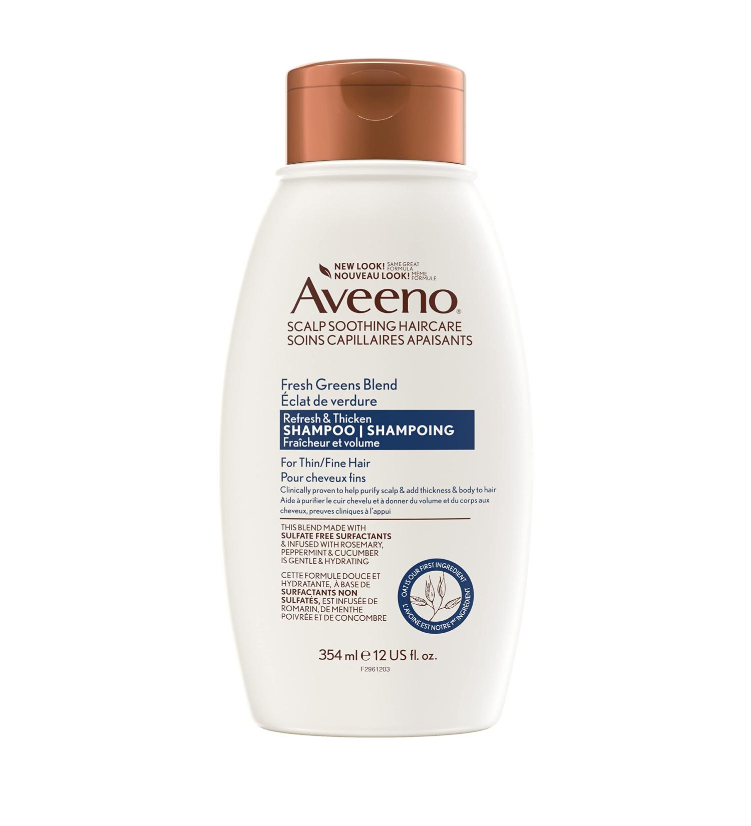 Aveeno Scalp Soothing Fresh Greens Blend Shampoo 354 ml (Pack of 1) - Buy Online on GoSupps.com