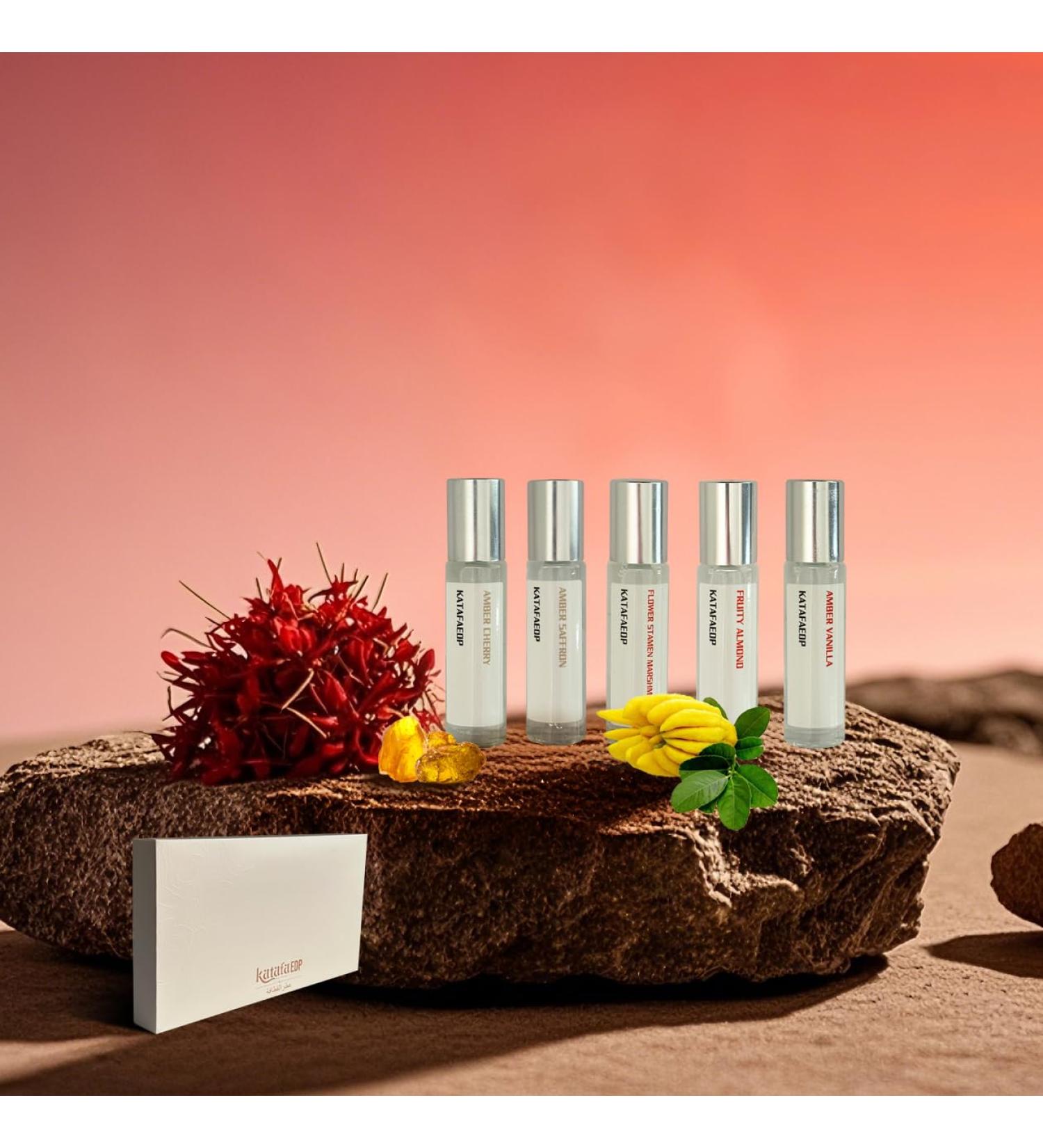 KatafaEDP - Discovery Set 5x 10ml -Perfume travel set- Diverse Fragrance Collection - Inspired by Luxury Scents - Long-Lasting - Trying different fragrance - Buy Online on GoSupps.com