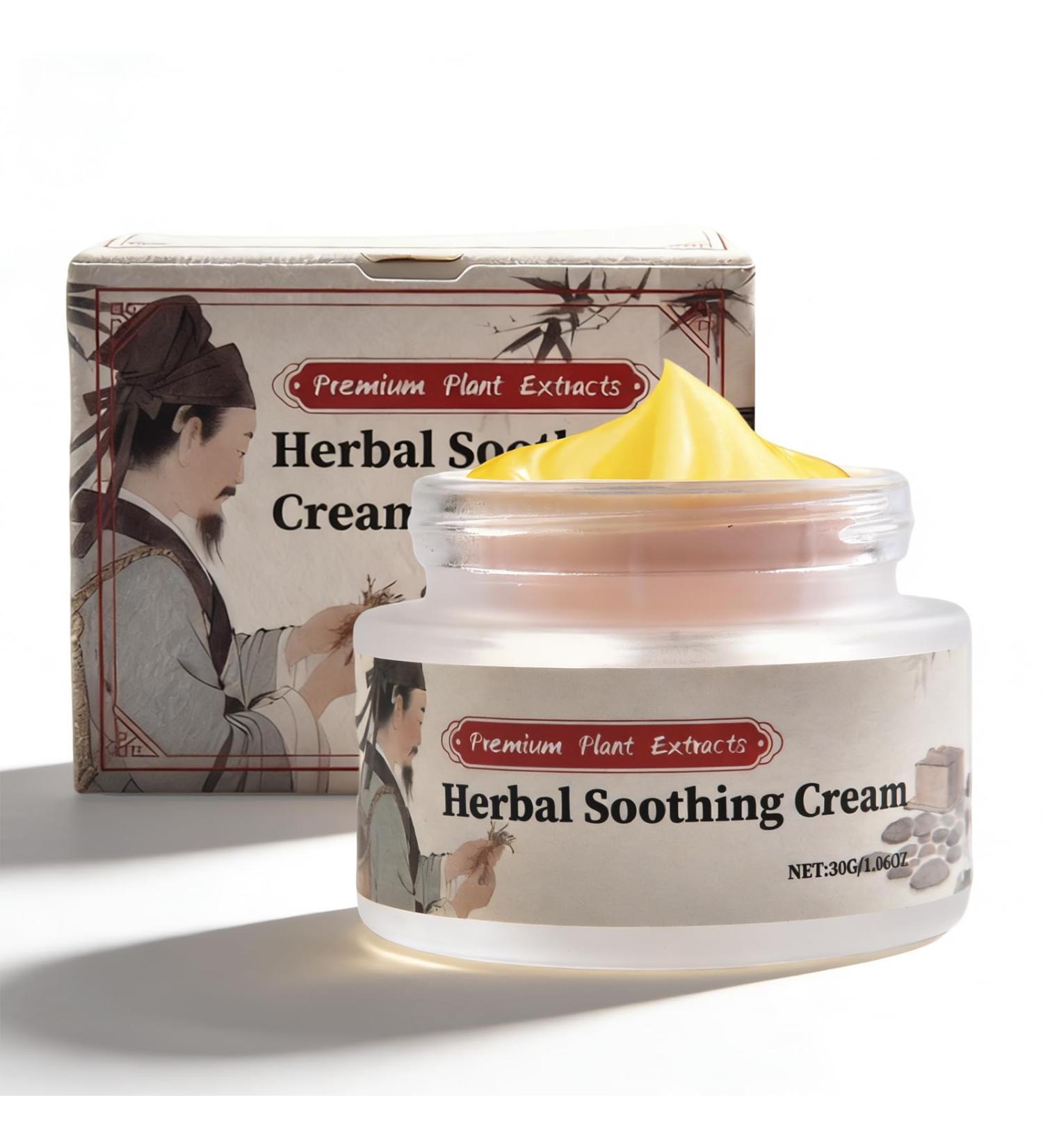 Xaninp Herbal Soothing Relief Cream Herbal Body Care Cream Rich in Calendula Dendrobium Relieves Dry and Tight Skin Itchy Skin 1 FL oz - Buy Online on GoSupps.com