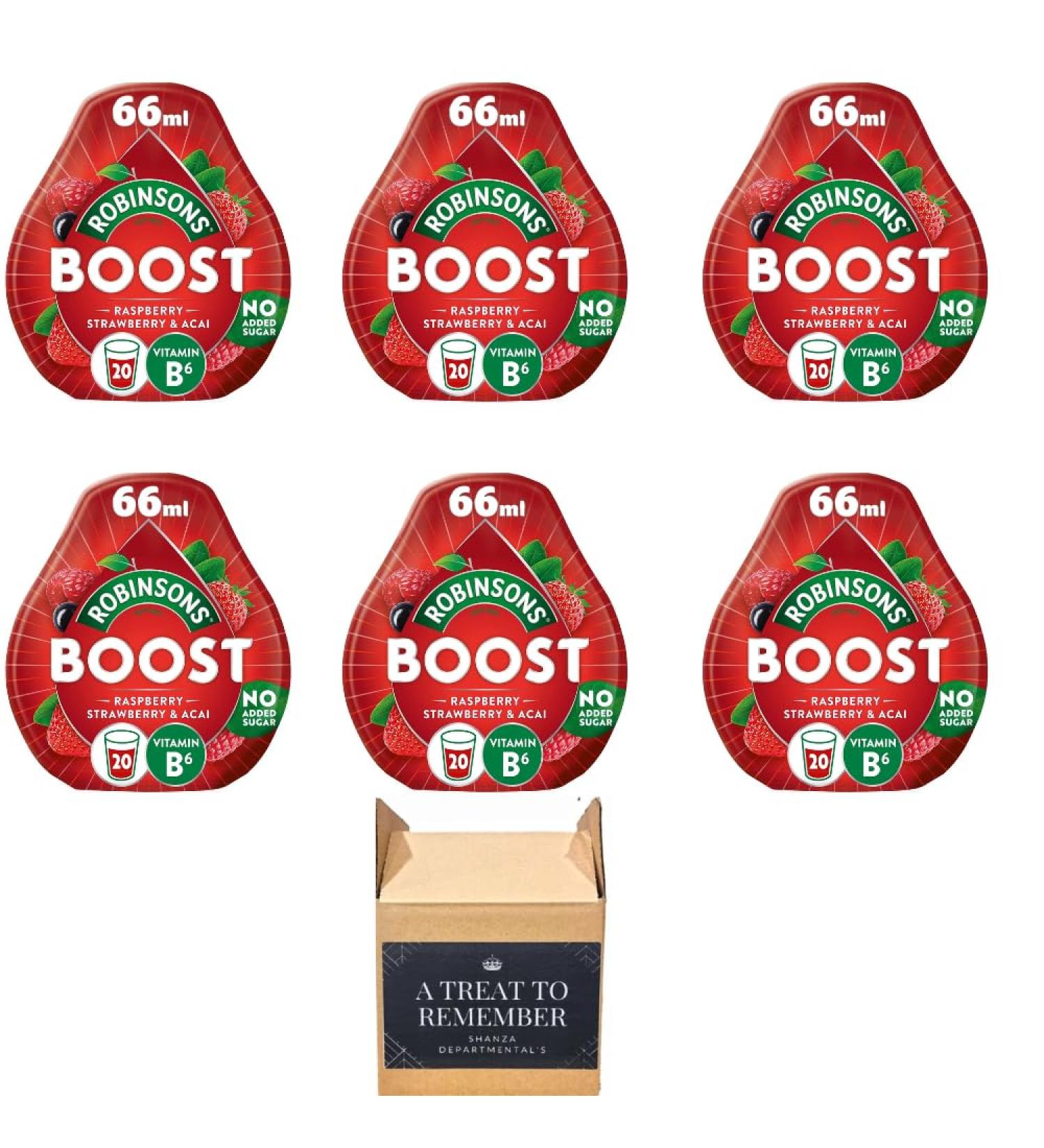 Robinsons Mini Squash No Added Sugar Low Calorie 6x66ml Raspberry strawberry & acai Raspberry strawberry & acai 11 ml (Pack of 6) - Buy Online on GoSupps.com