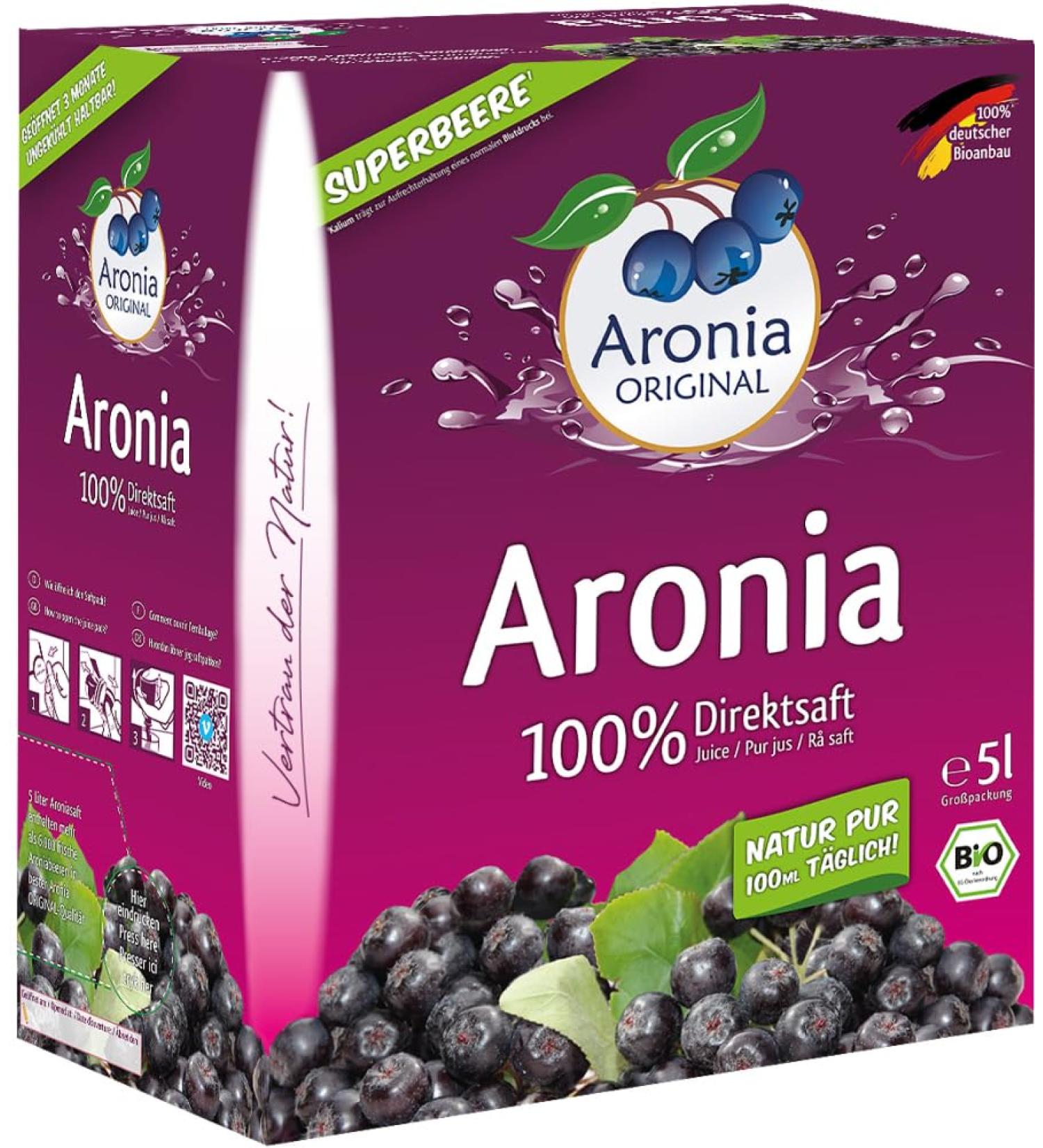 Aronia Original Aronia Original Organic Aronia Juice (1 x 5 l)