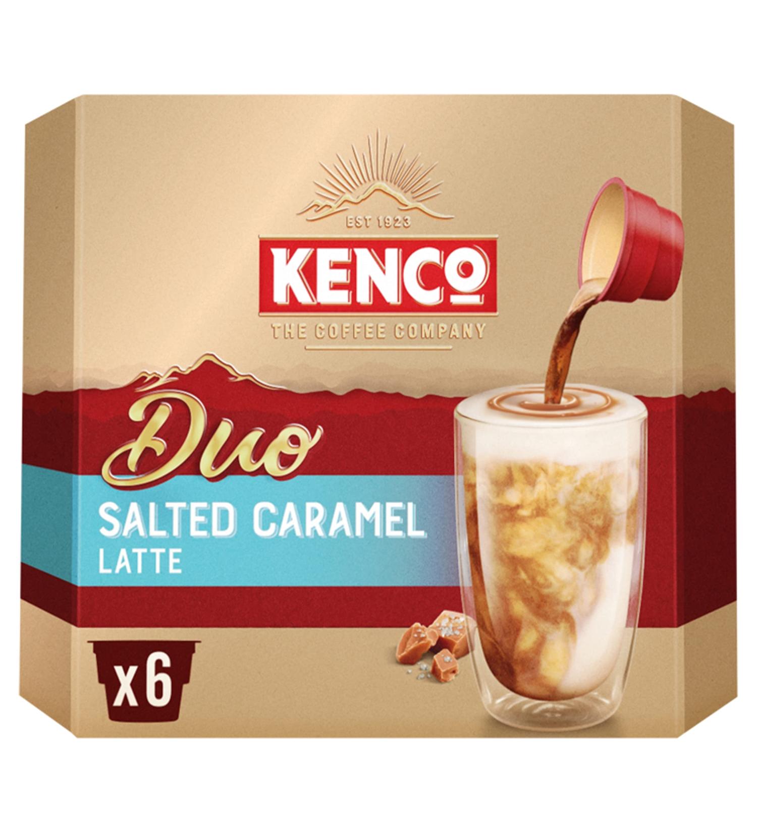 Kenco Duo Lot de 6 caf s instantan s au caramel sal (24 boissons au total) - Buy Online on GoSupps.com