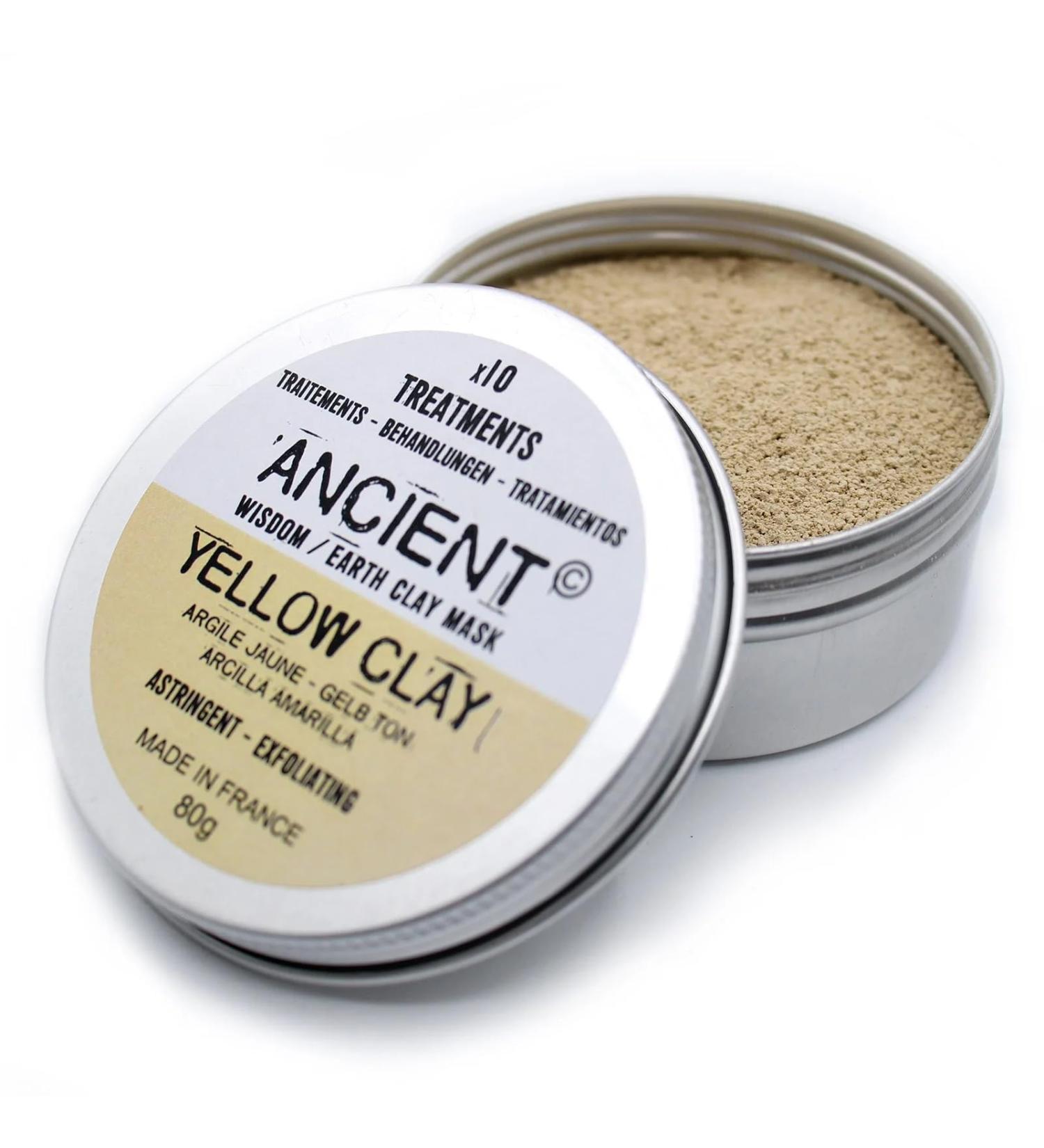 Ancient Wisdom Clay Face Mask Powder (Yellow Clay) - Buy Online on GoSupps.com