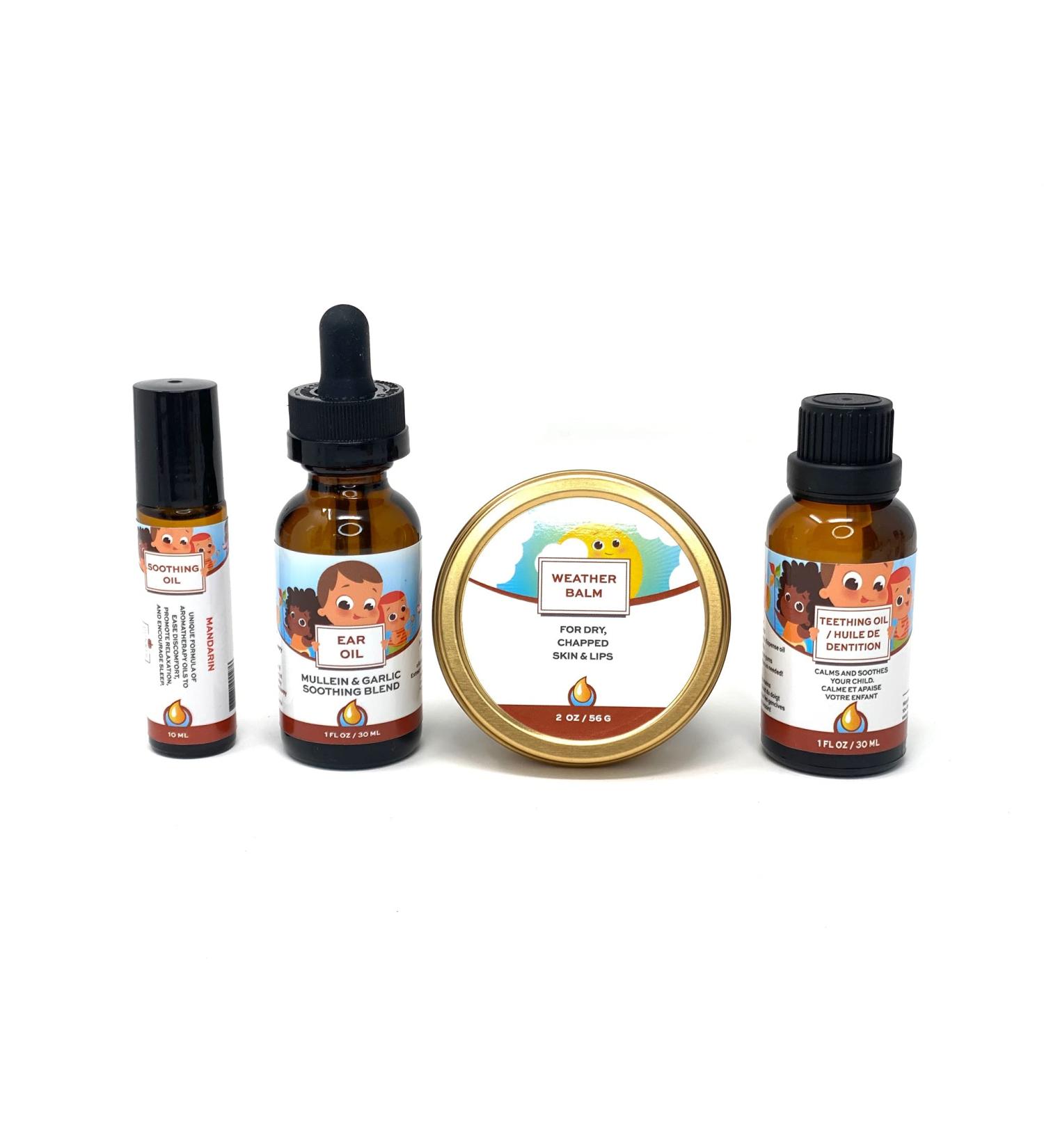 Punkin Butt Teething Comfort Pack - Teething, Ear & Soothing Oil Set with Weather Balm - Buy Online on GoSupps.com
